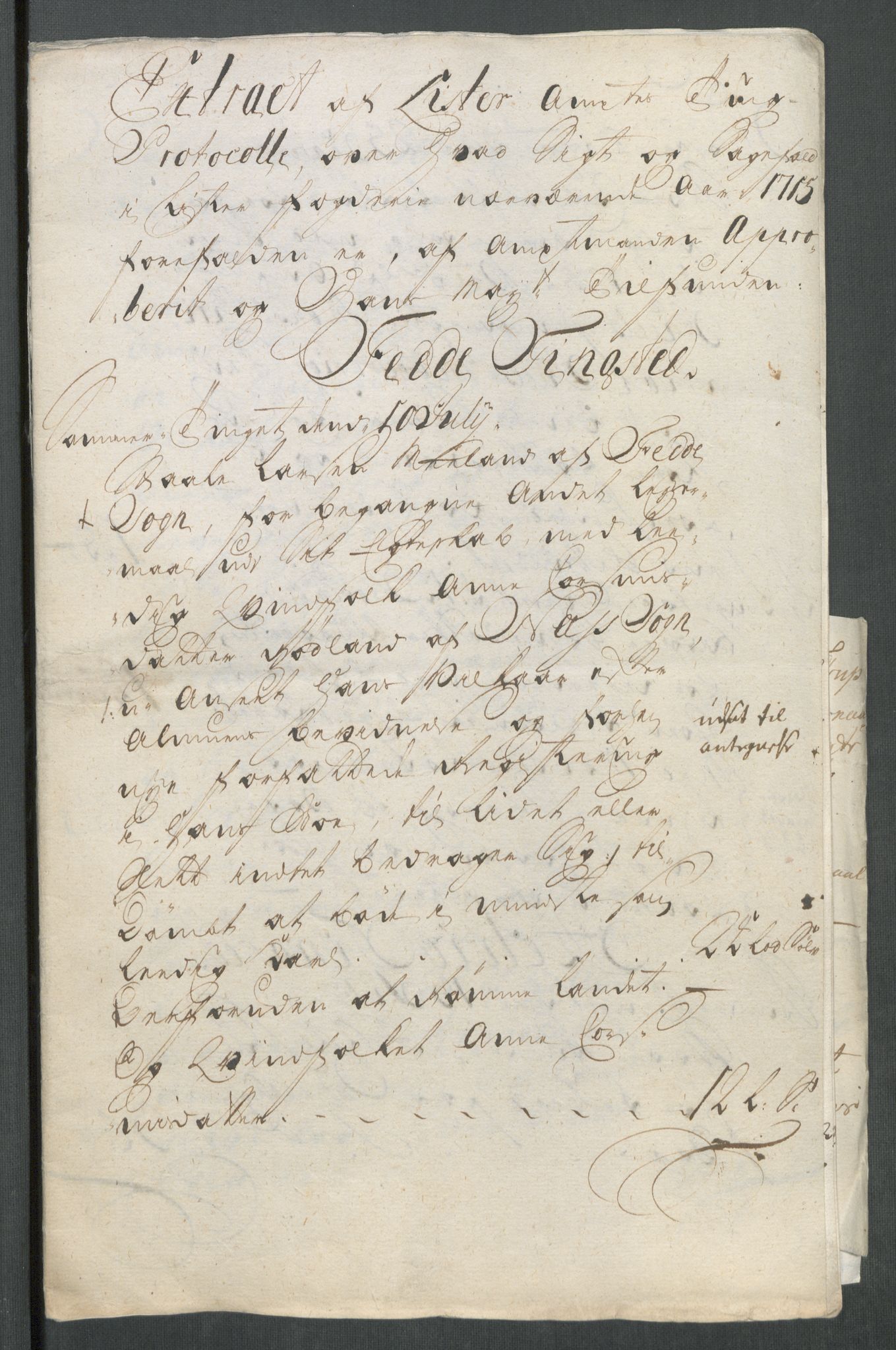 Rentekammeret inntil 1814, Reviderte regnskaper, Fogderegnskap, RA/EA-4092/R43/L2559: Fogderegnskap Lista og Mandal, 1715, p. 165