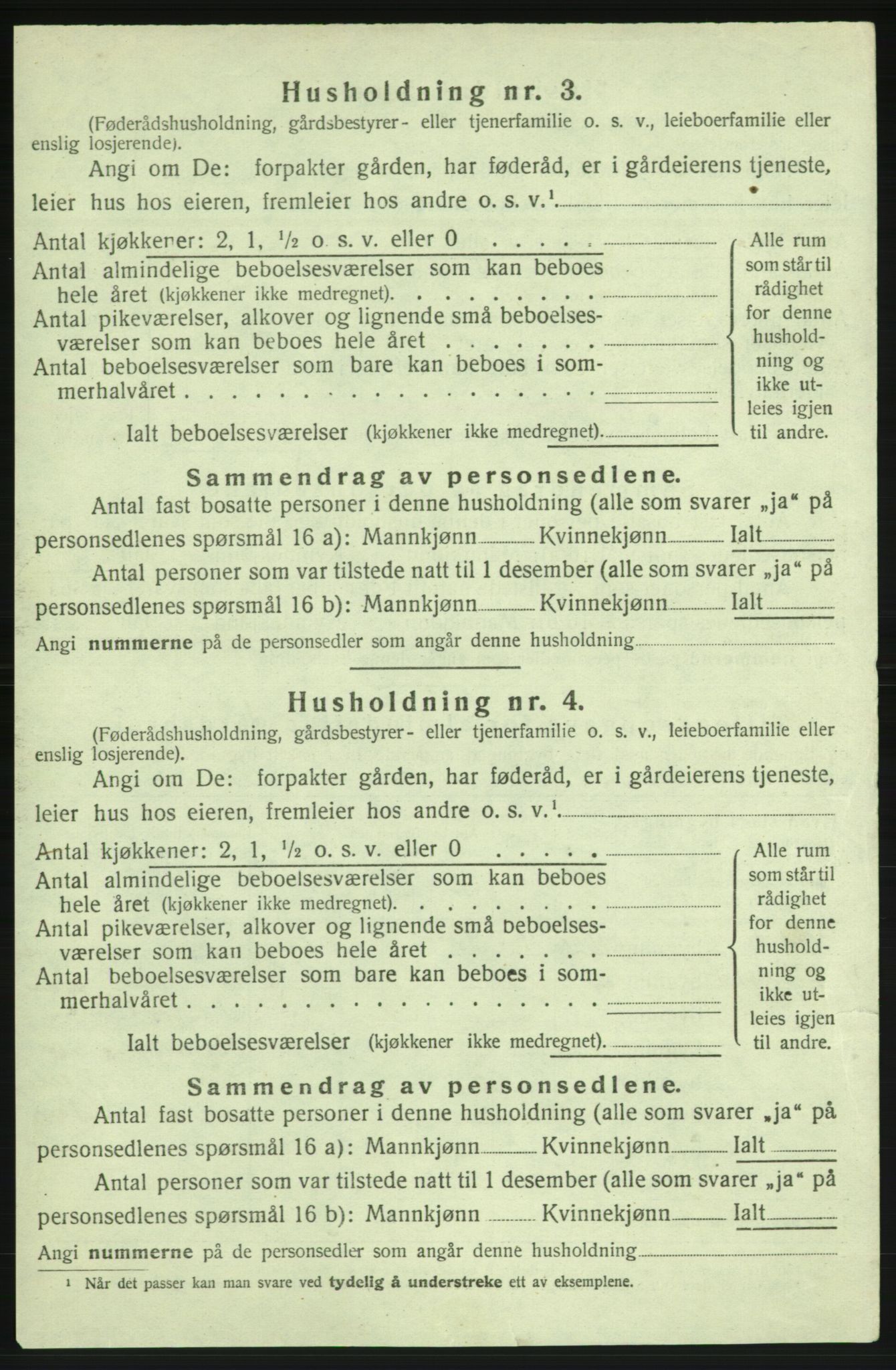 SAB, 1920 census for Strandebarm, 1920, p. 1175