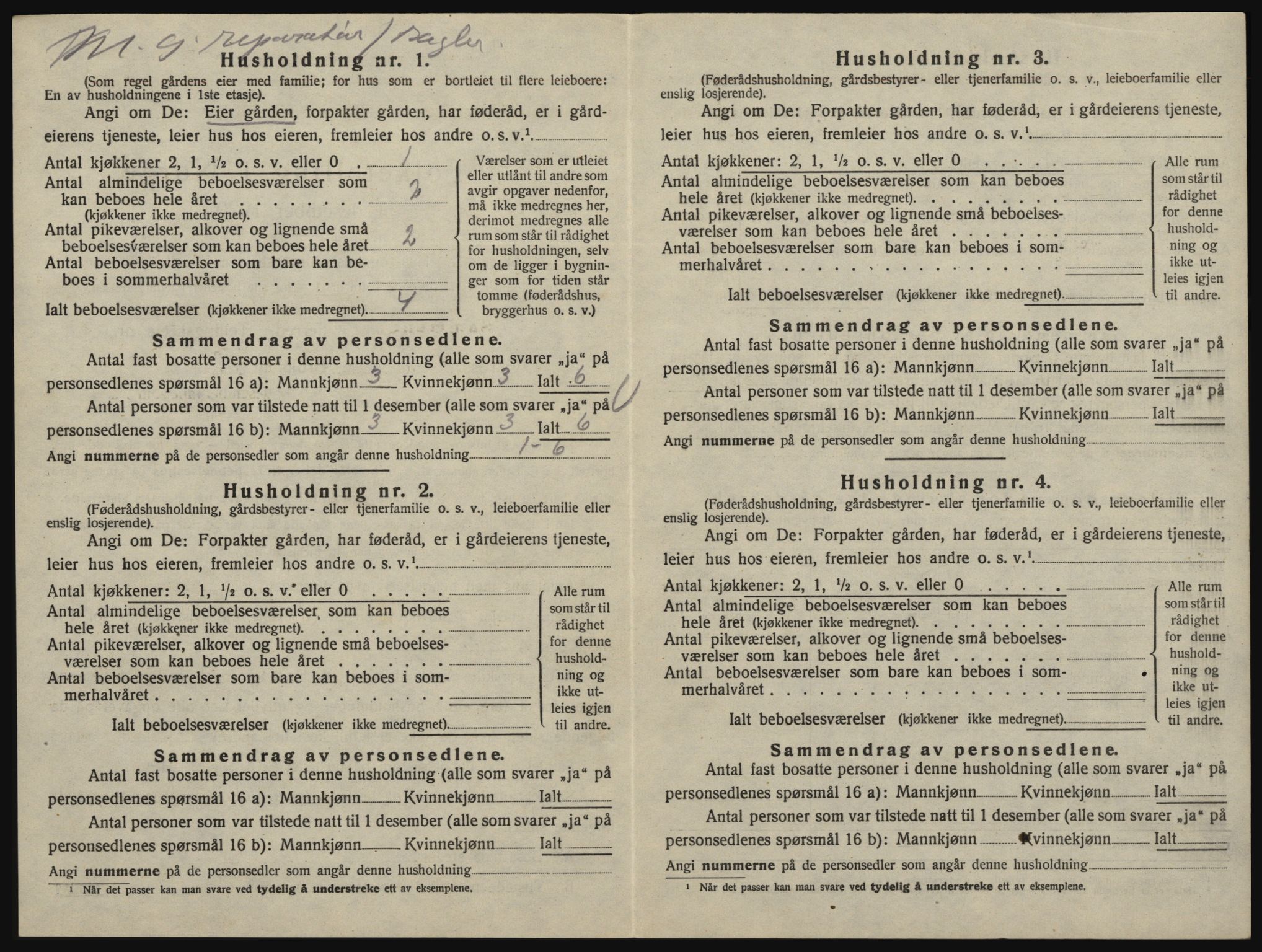 SAO, 1920 census for Glemmen, 1920, p. 738