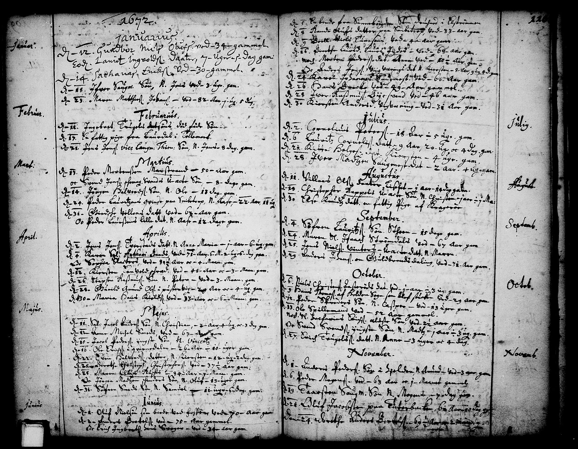 Skien kirkebøker, SAKO/A-302/F/Fa/L0001: Parish register (official) no. 1, 1659-1679, p. 110
