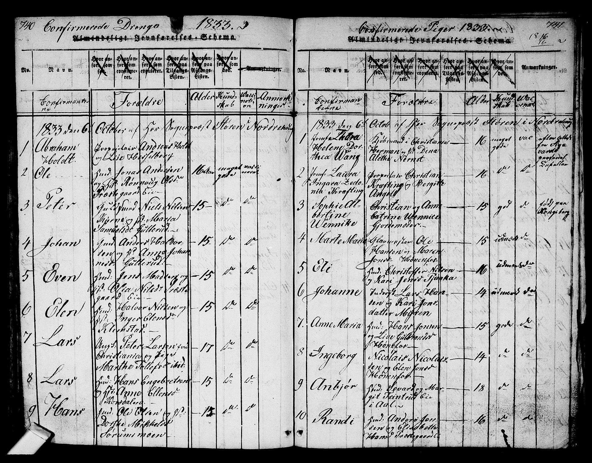 Norderhov kirkebøker, AV/SAKO-A-237/G/Ga/L0002: Parish register (copy) no. I 2, 1814-1867, p. 740-741