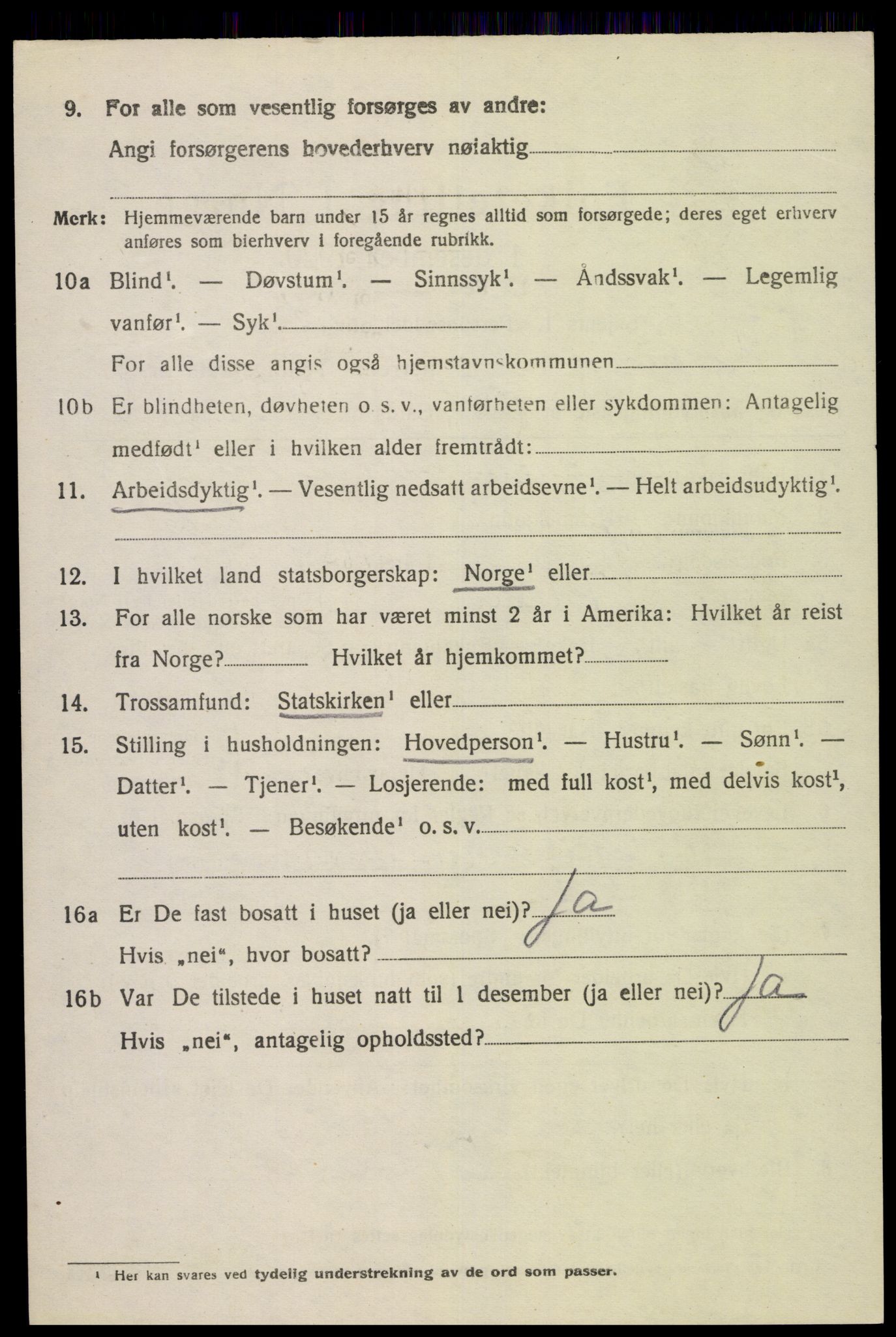 SAK, 1920 census for Feda, 1920, p. 934