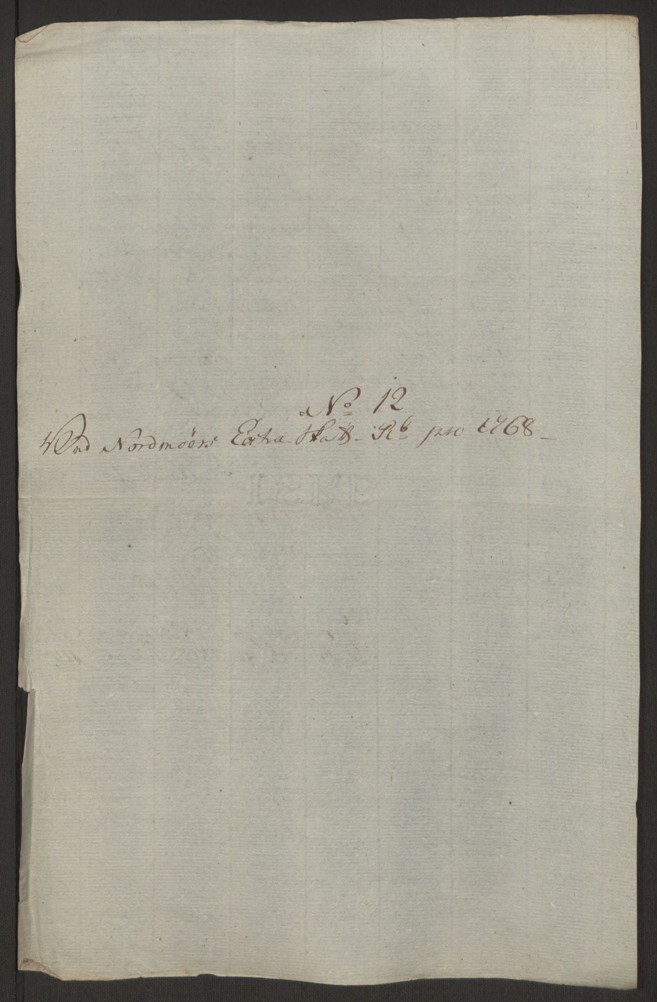 Rentekammeret inntil 1814, Reviderte regnskaper, Byregnskaper, AV/RA-EA-4066/R/Rr/L0495/0004: [R1] Kontribusjonsregnskap / Ekstraskatt, 1762-1772, p. 206