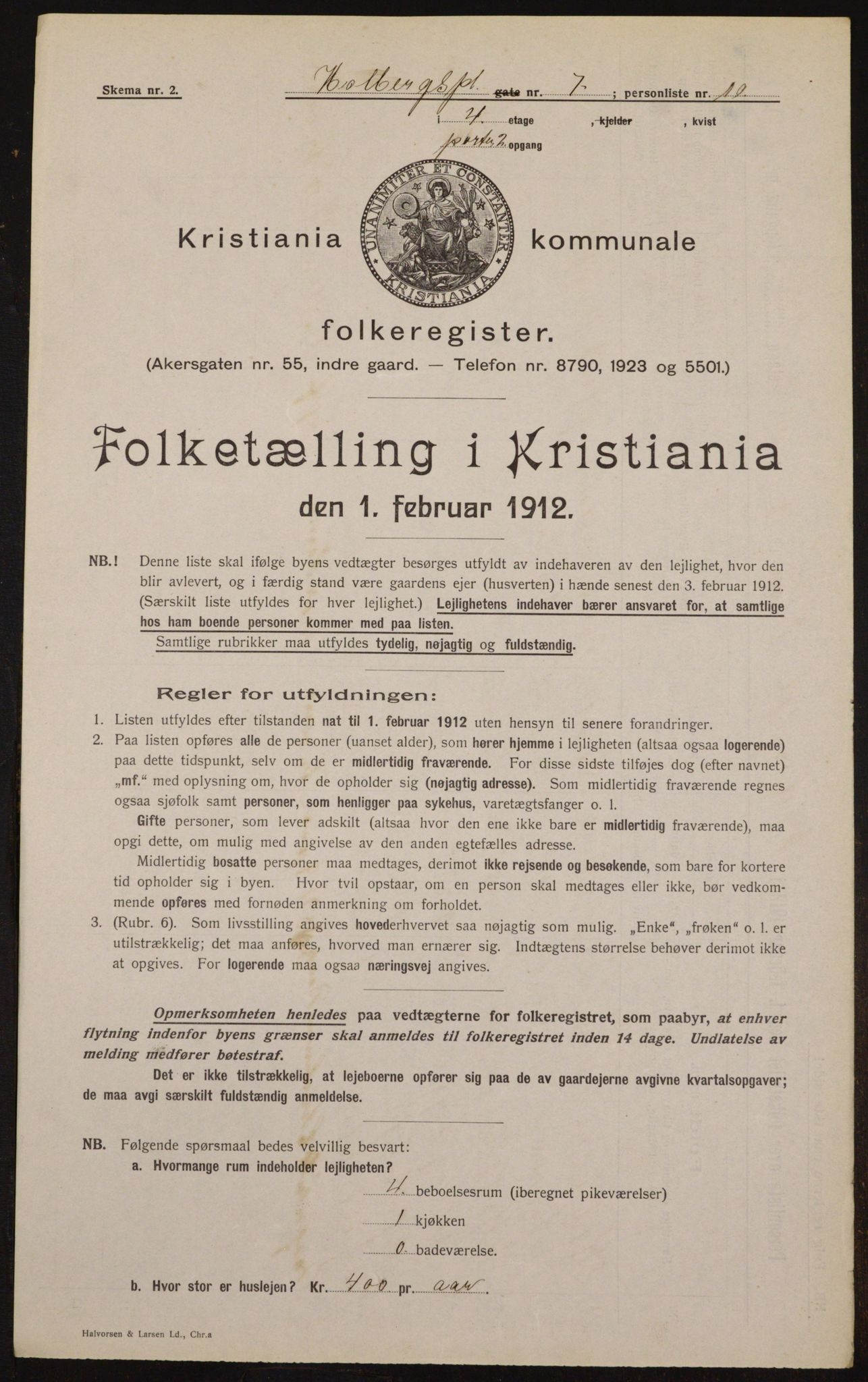 OBA, Municipal Census 1912 for Kristiania, 1912, p. 41022