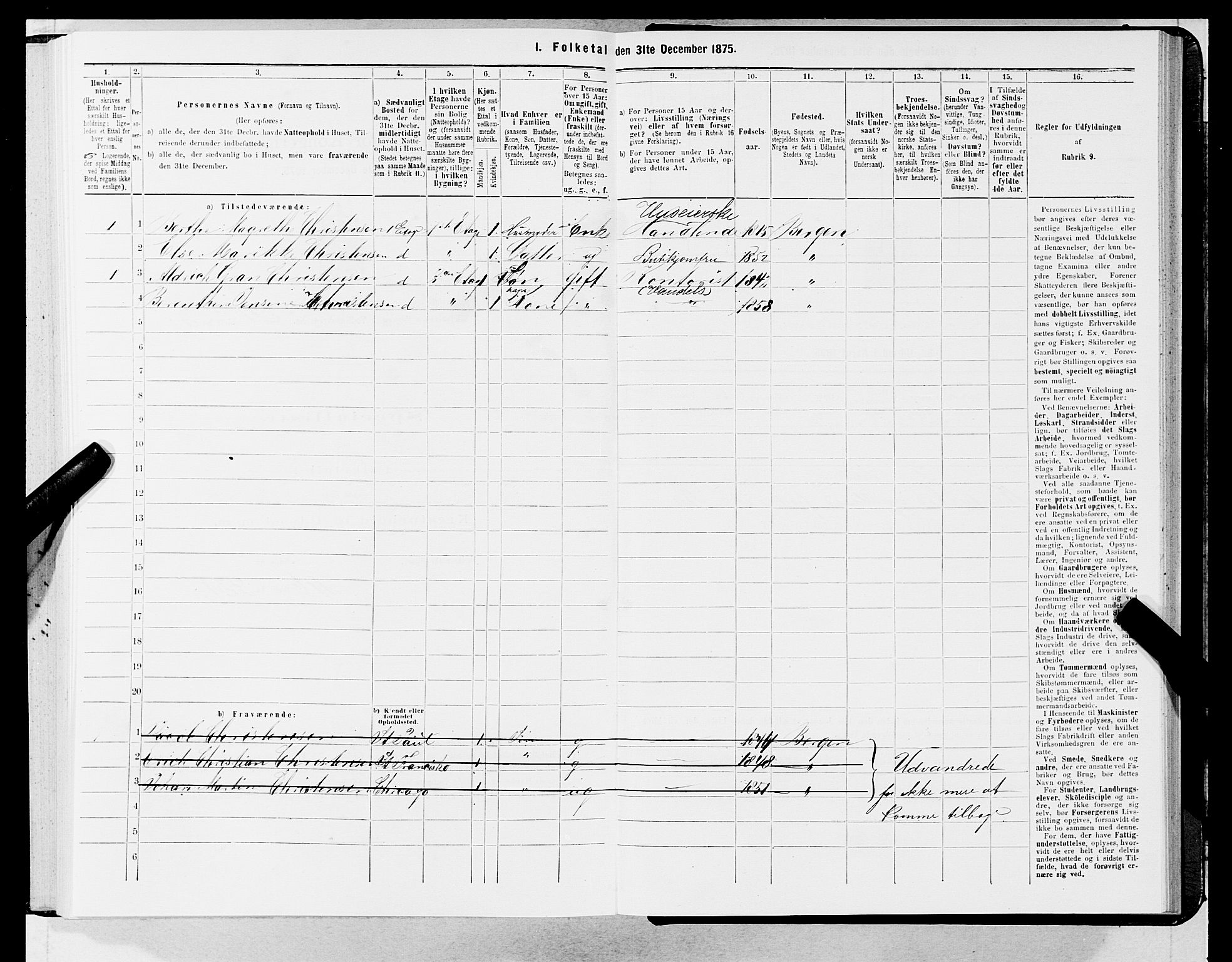 SAB, 1875 census for 1301 Bergen, 1875, p. 2845