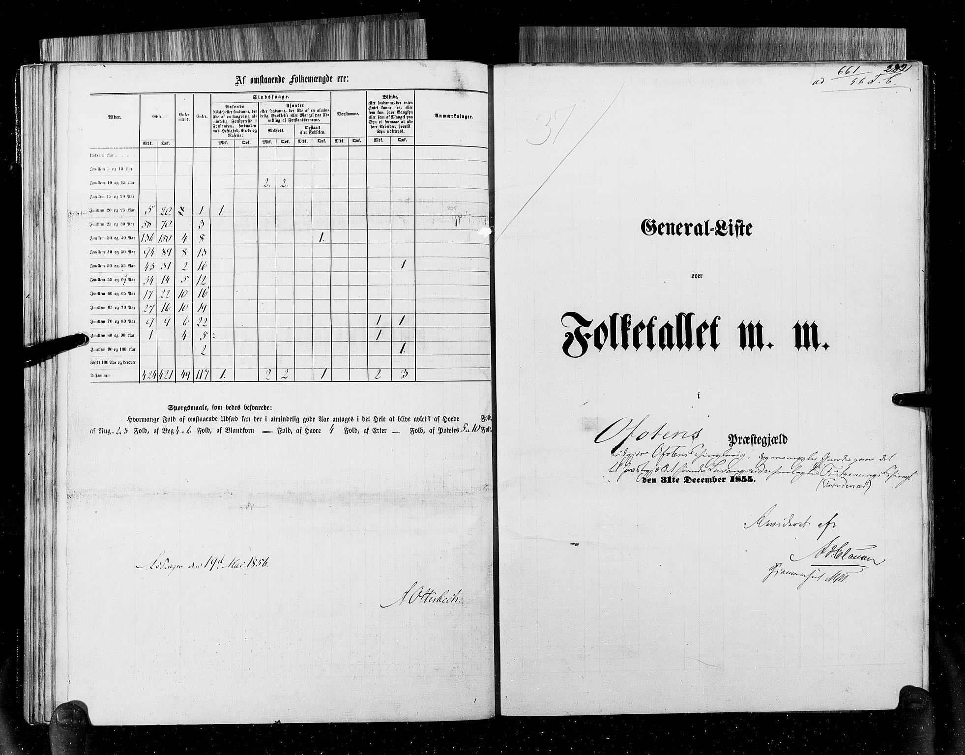 RA, Census 1855, vol. 6B: Nordland amt og Finnmarken amt, 1855, p. 222