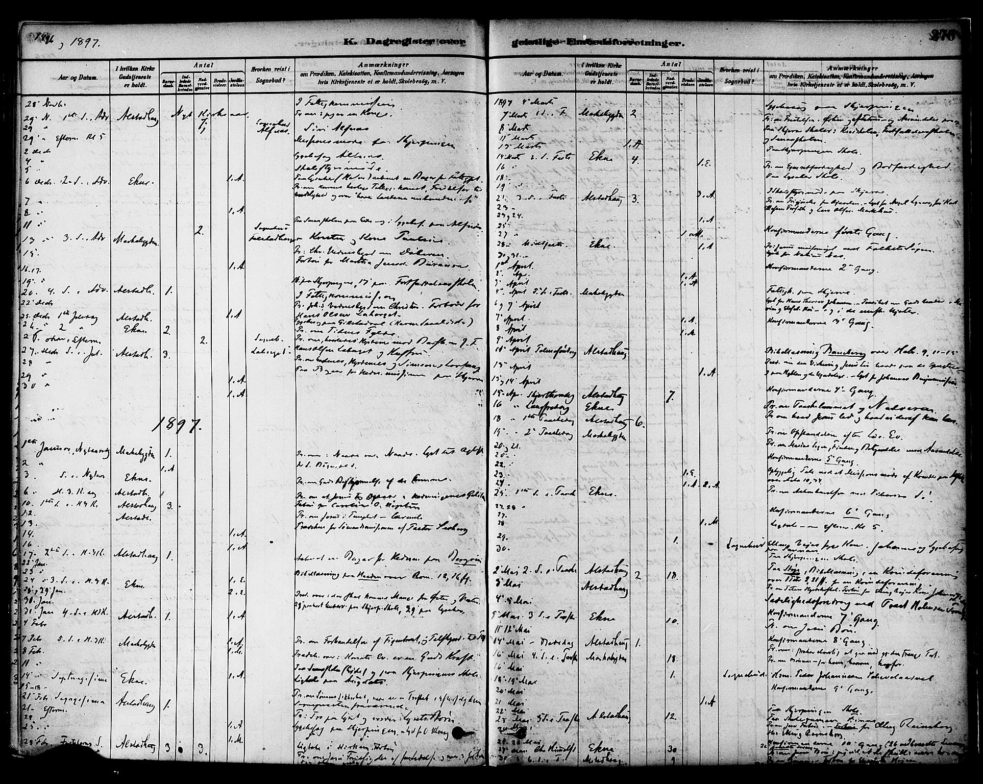 Ministerialprotokoller, klokkerbøker og fødselsregistre - Nord-Trøndelag, SAT/A-1458/717/L0159: Parish register (official) no. 717A09, 1878-1898, p. 376