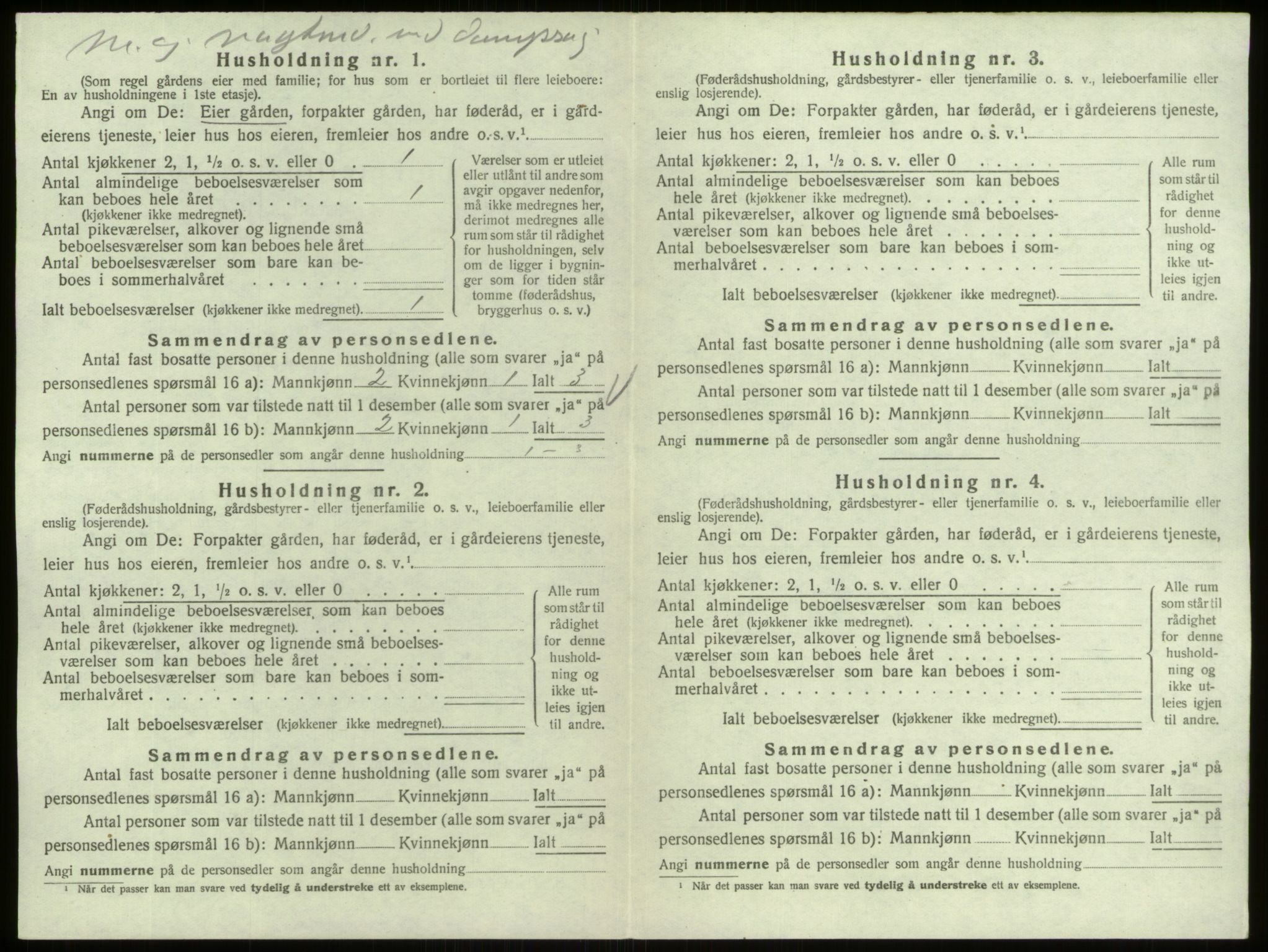 SAO, 1920 census for Berg, 1920, p. 244