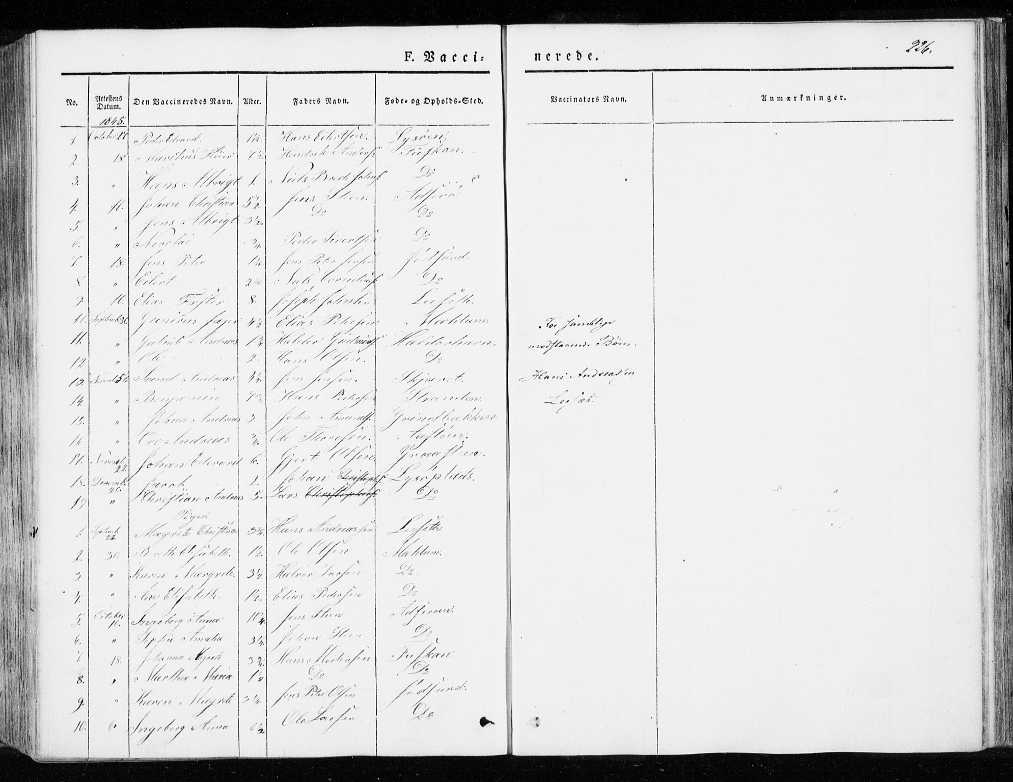 Ministerialprotokoller, klokkerbøker og fødselsregistre - Sør-Trøndelag, AV/SAT-A-1456/655/L0677: Parish register (official) no. 655A06, 1847-1860, p. 226