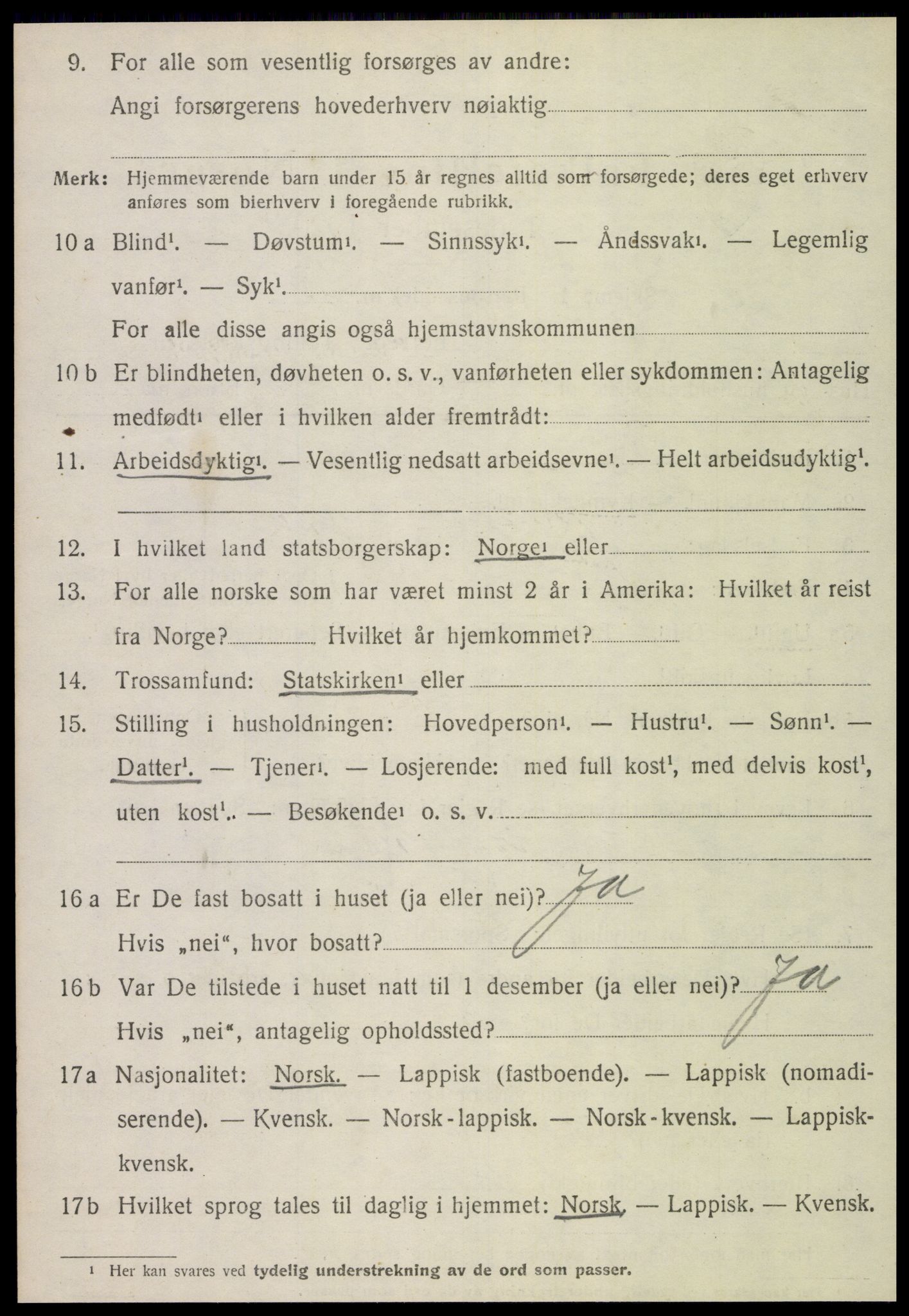 SAT, 1920 census for Stjørdal, 1920, p. 6007