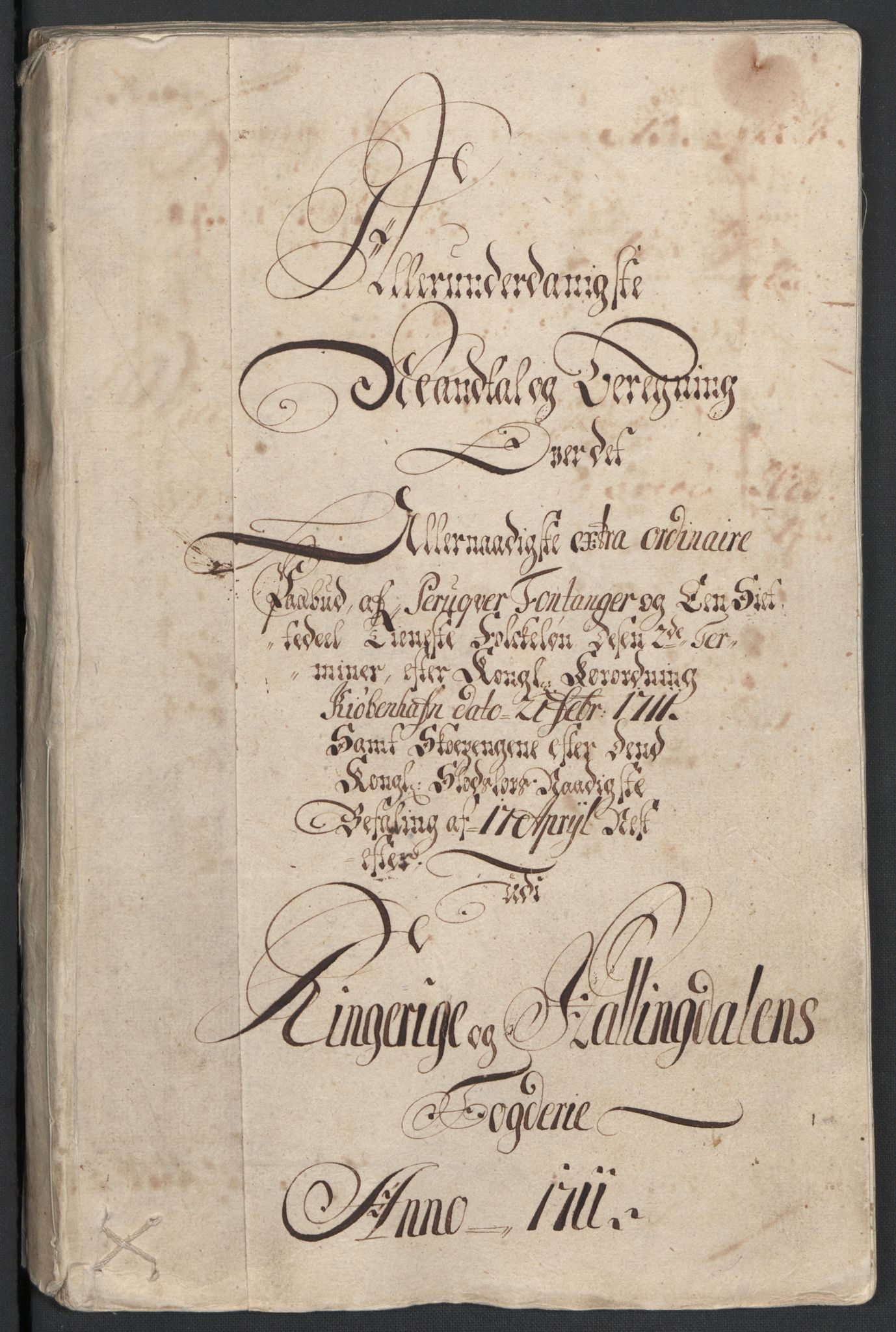 Rentekammeret inntil 1814, Reviderte regnskaper, Fogderegnskap, RA/EA-4092/R23/L1469: Fogderegnskap Ringerike og Hallingdal, 1711, p. 208