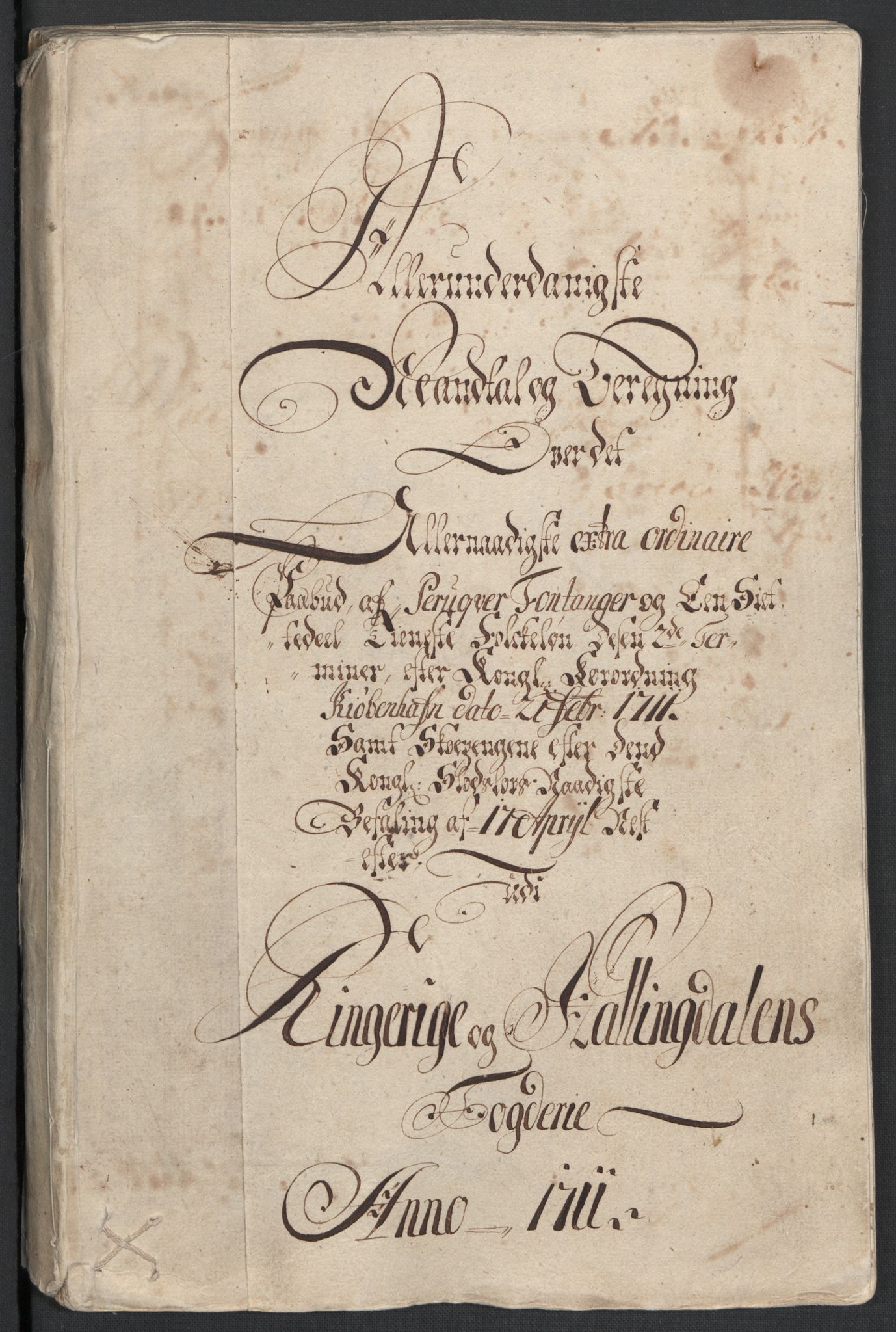 Rentekammeret inntil 1814, Reviderte regnskaper, Fogderegnskap, AV/RA-EA-4092/R23/L1469: Fogderegnskap Ringerike og Hallingdal, 1711, p. 208