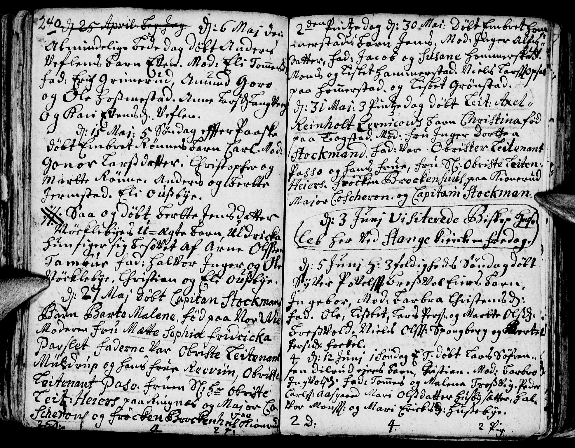 Stange prestekontor, AV/SAH-PREST-002/K/L0002: Parish register (official) no. 2, 1724-1740, p. 240-241