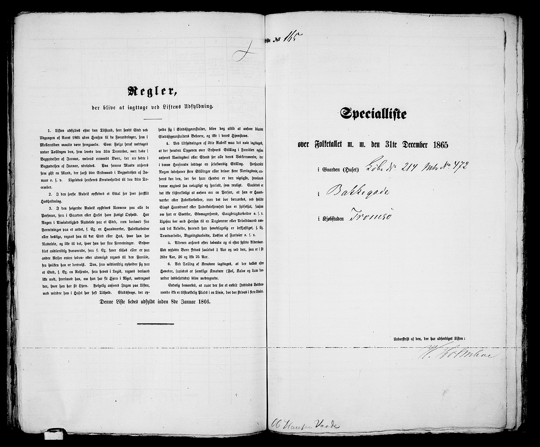 RA, 1865 census for Tromsø, 1865, p. 342