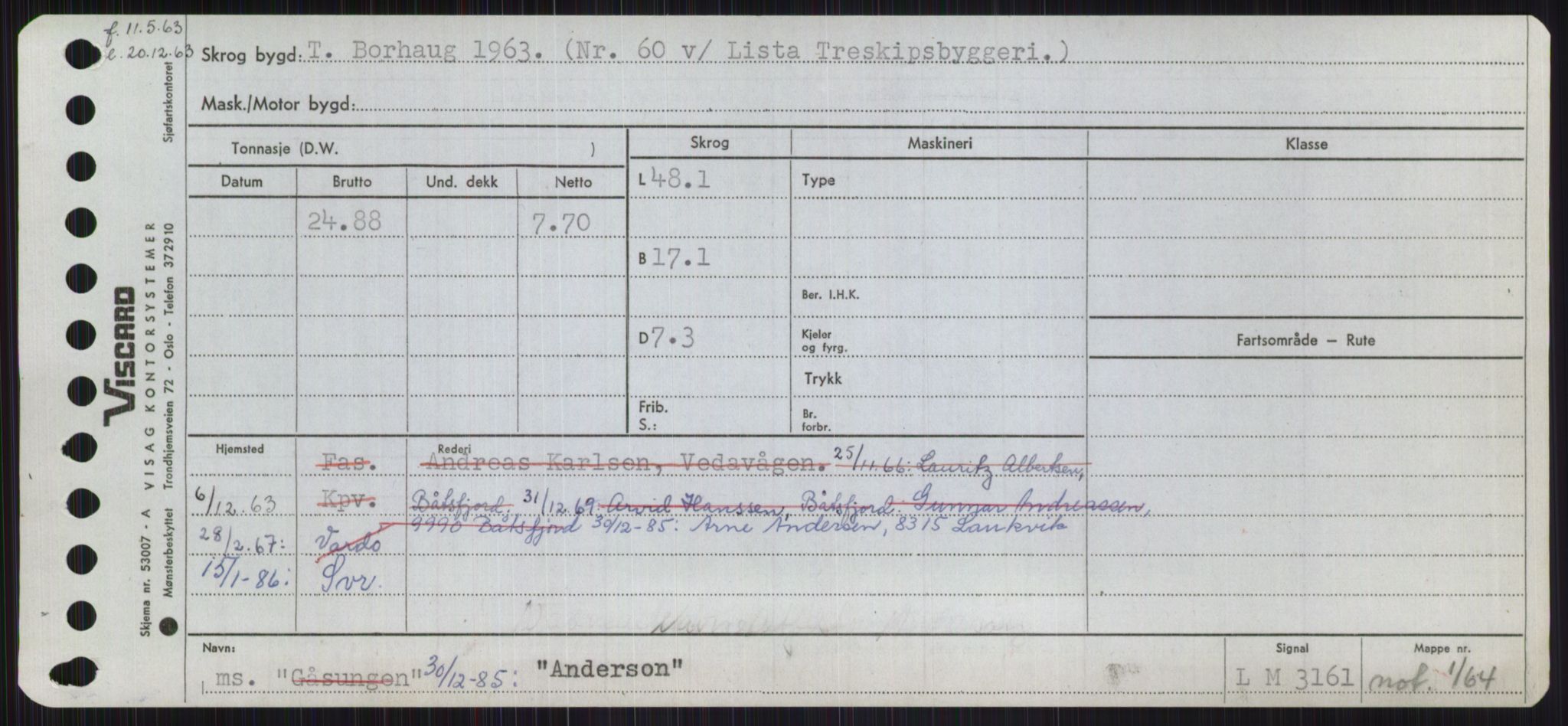 Sjøfartsdirektoratet med forløpere, Skipsmålingen, AV/RA-S-1627/H/Ha/L0001/0001: Fartøy, A-Eig / Fartøy A-Bjøn, p. 227