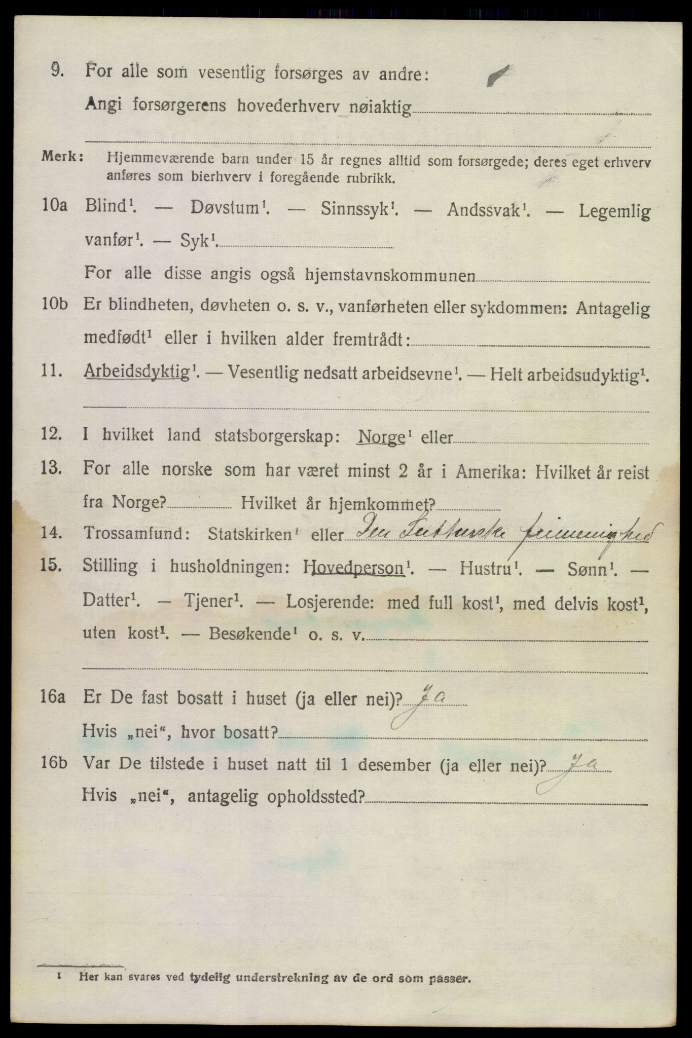 SAKO, 1920 census for Holla, 1920, p. 7964