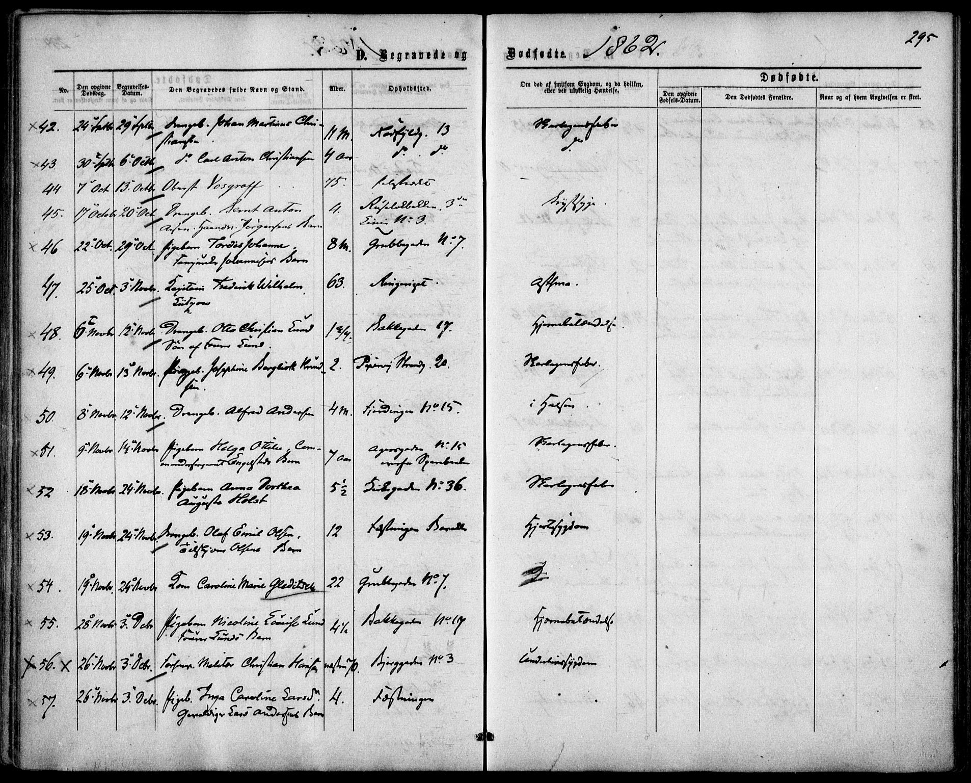 Garnisonsmenigheten Kirkebøker, SAO/A-10846/F/Fa/L0010: Parish register (official) no. 10, 1859-1869, p. 295