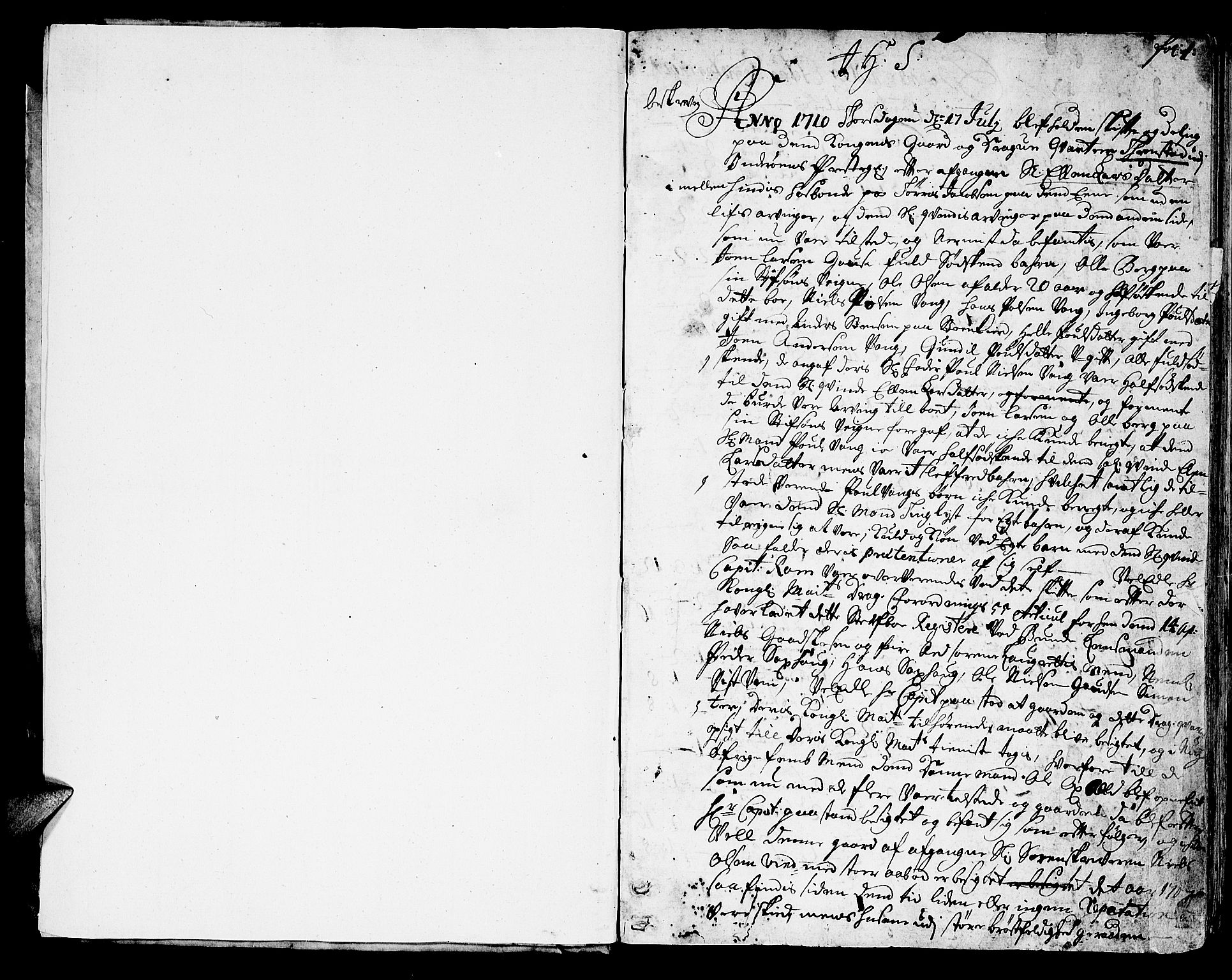 Inderøy sorenskriveri, AV/SAT-A-4147/1/3/3A/L0004: Skifteprotokoll, 1710-1716, p. 0b-1a