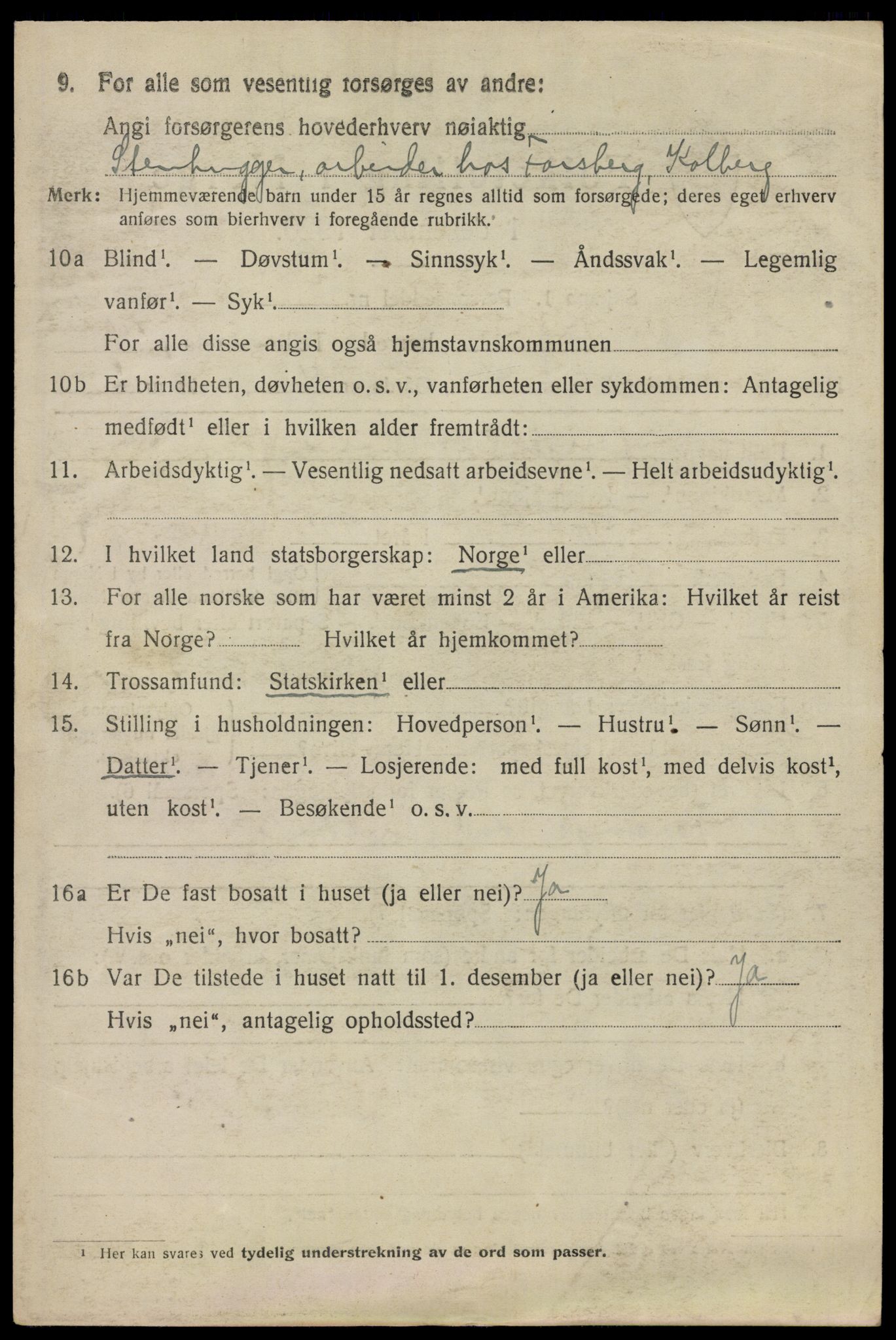 SAO, 1920 census for Onsøy, 1920, p. 4908