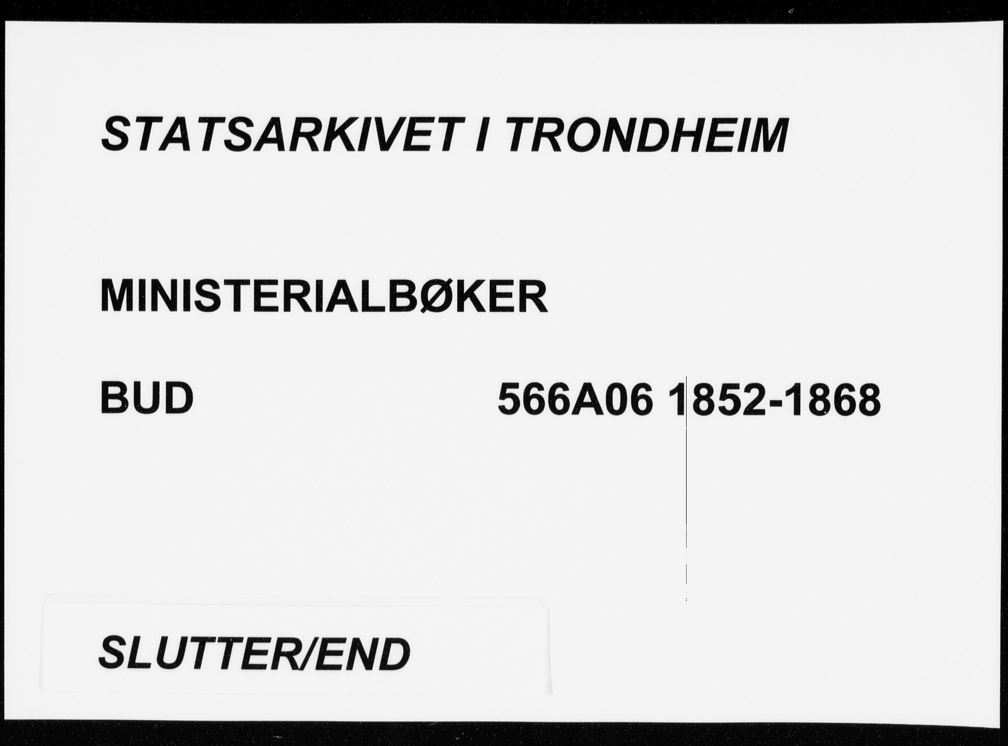 Ministerialprotokoller, klokkerbøker og fødselsregistre - Møre og Romsdal, AV/SAT-A-1454/566/L0767: Parish register (official) no. 566A06, 1852-1868