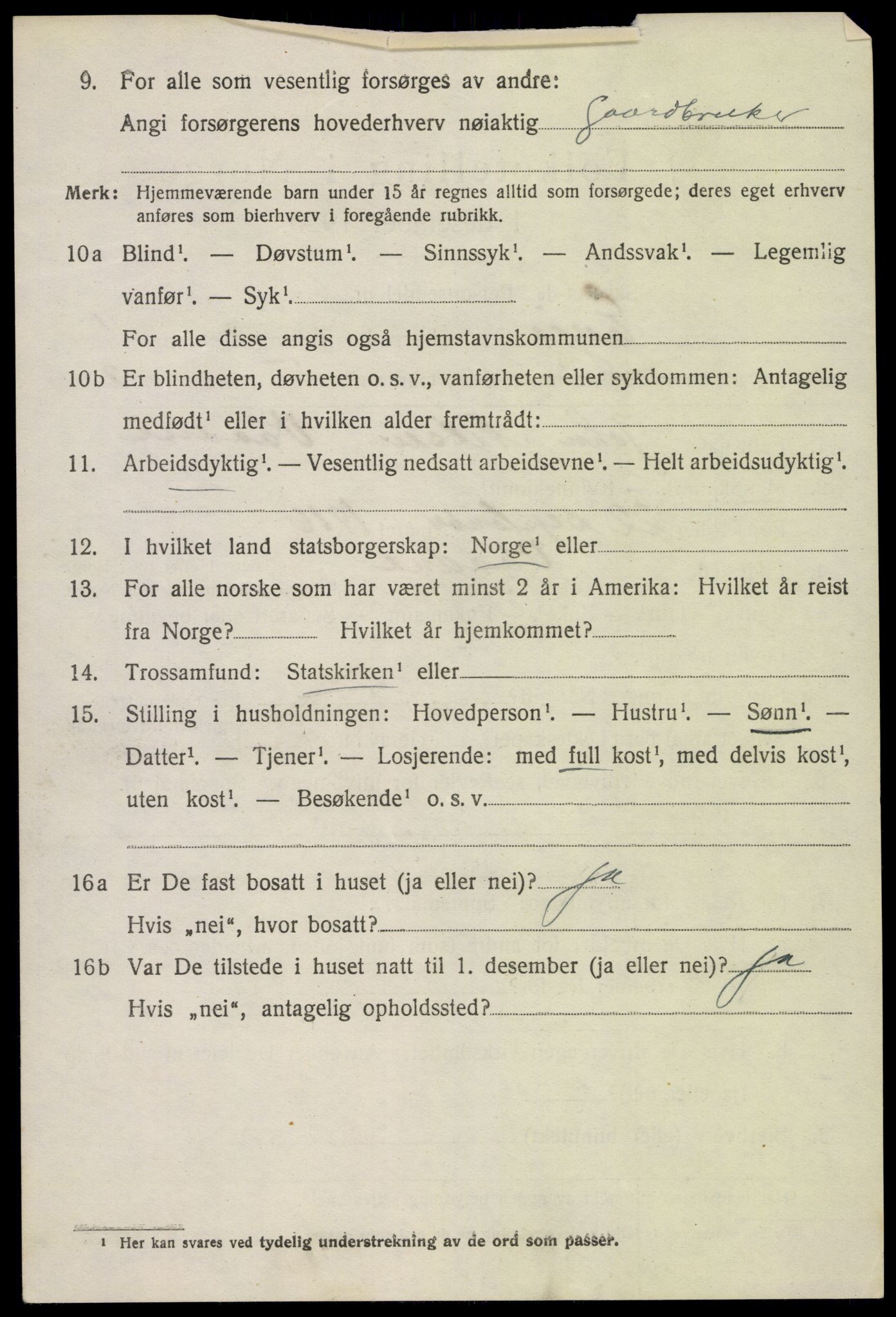 SAK, 1920 census for Evje, 1920, p. 635