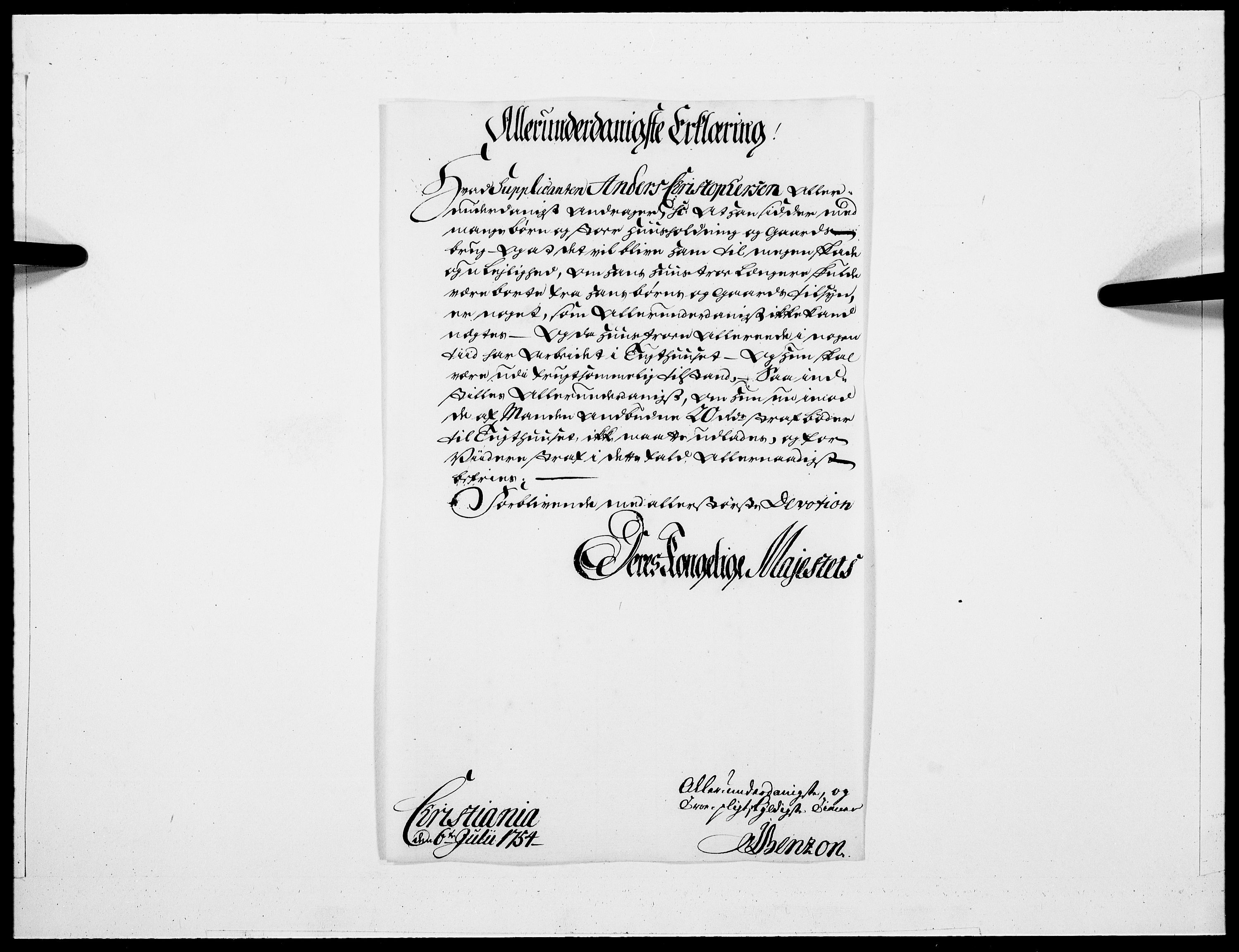 Danske Kanselli 1572-1799, AV/RA-EA-3023/F/Fc/Fcc/Fcca/L0167: Norske innlegg 1572-1799, 1754, p. 135