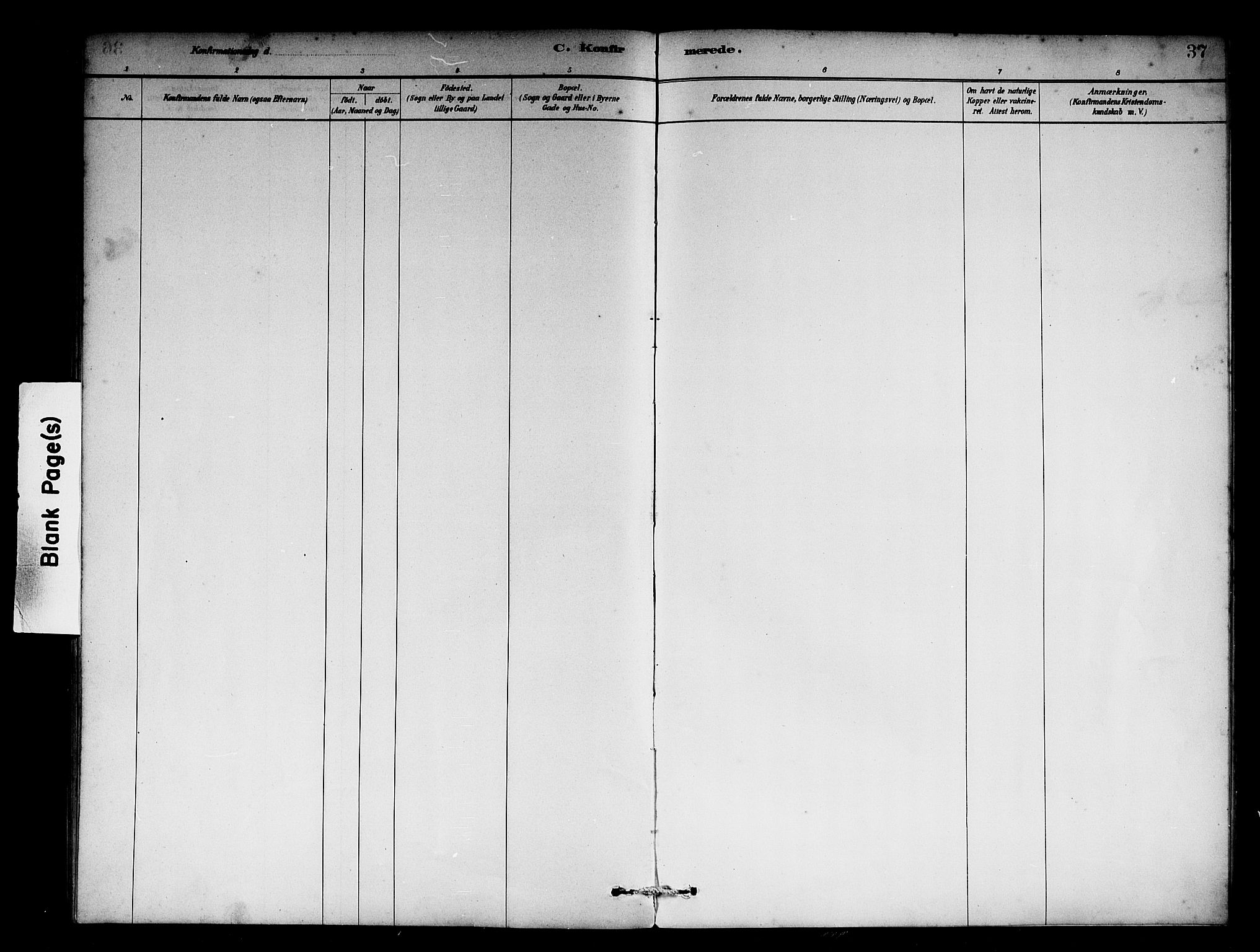 Solund sokneprestembete, SAB/A-81401: Parish register (official) no. C 1, 1881-1896, p. 37
