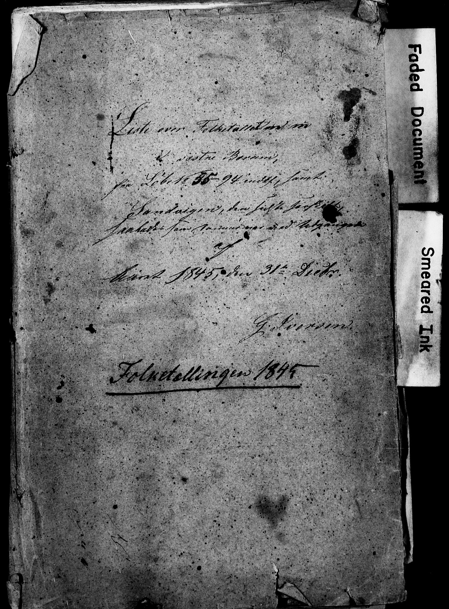 SAO, Census 1845 for Asker, 1845, p. 64