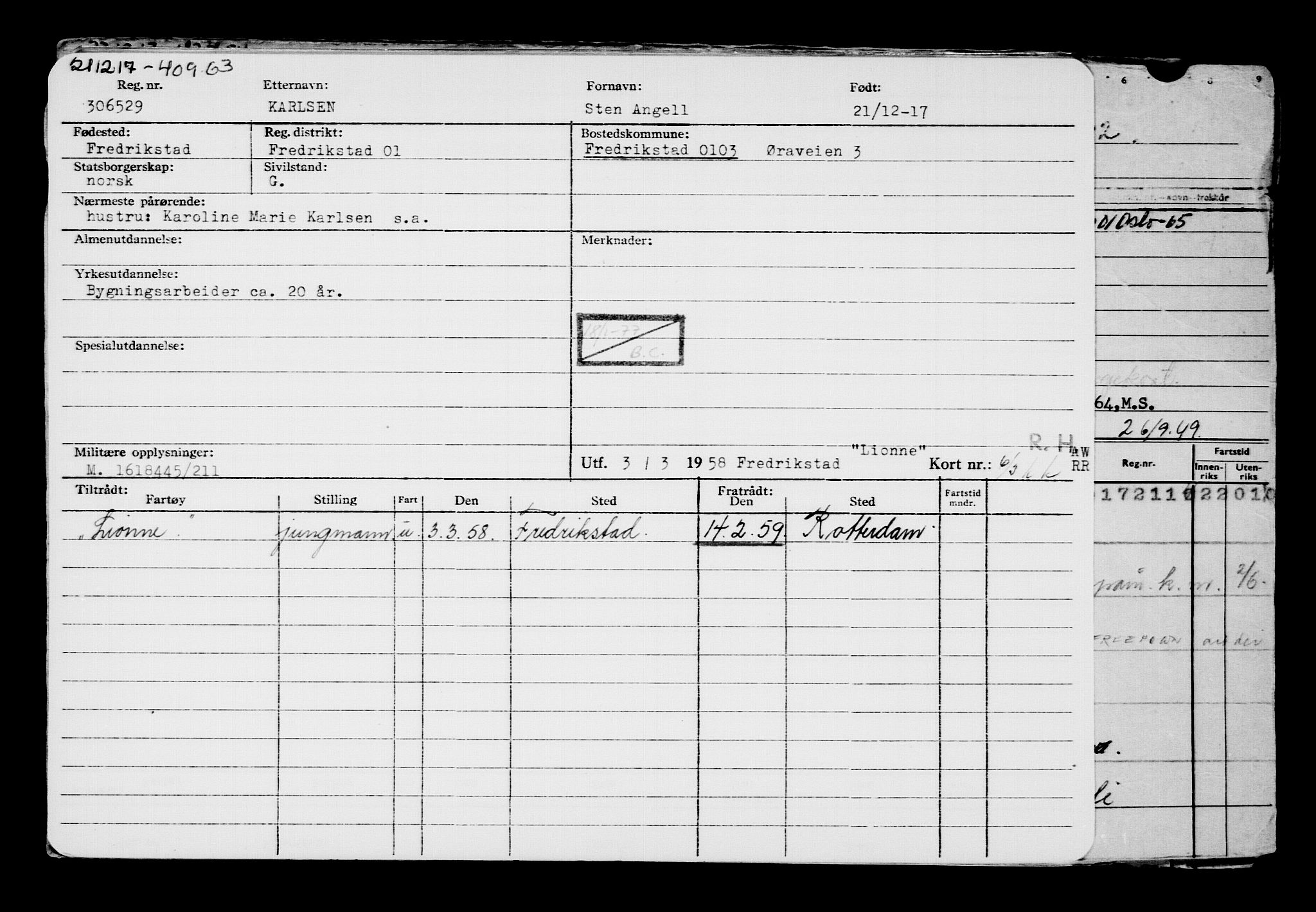 Direktoratet for sjømenn, AV/RA-S-3545/G/Gb/L0154: Hovedkort, 1917-1918, p. 118