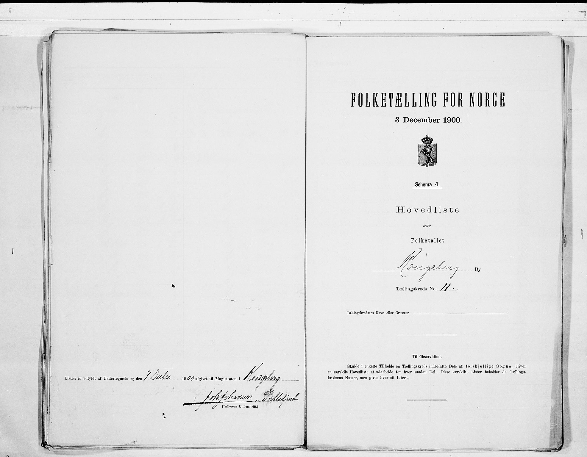 RA, 1900 census for Kongsberg, 1900, p. 24