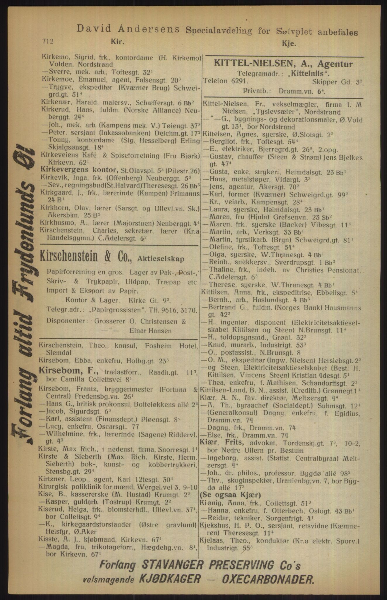 Kristiania/Oslo adressebok, PUBL/-, 1915, p. 712