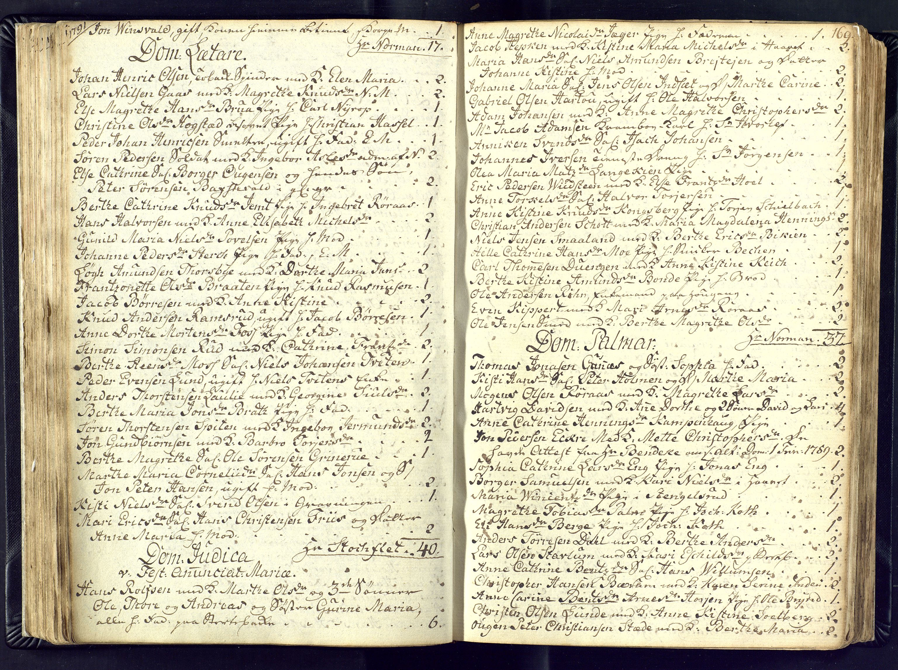 Kongsberg kirkebøker, AV/SAKO-A-22/M/Ma/L0011: Communicants register no. 11, 1788-1795, p. 169