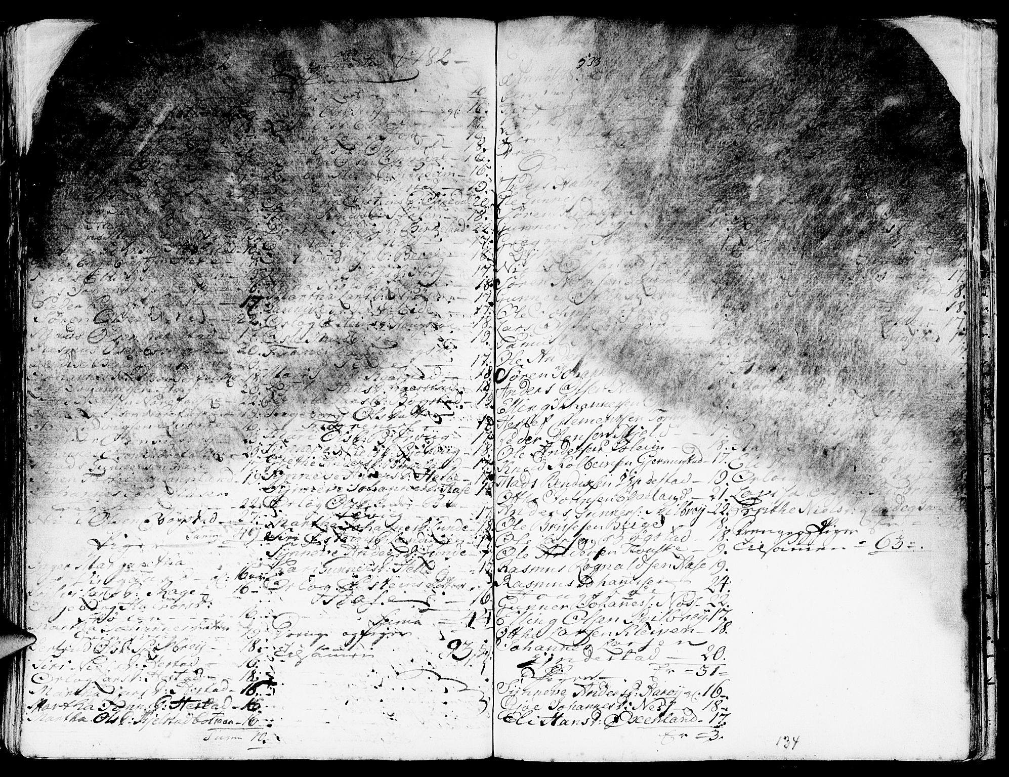 Gaular sokneprestembete, AV/SAB-A-80001/H/Haa: Parish register (official) no. A 1, 1755-1785, p. 134