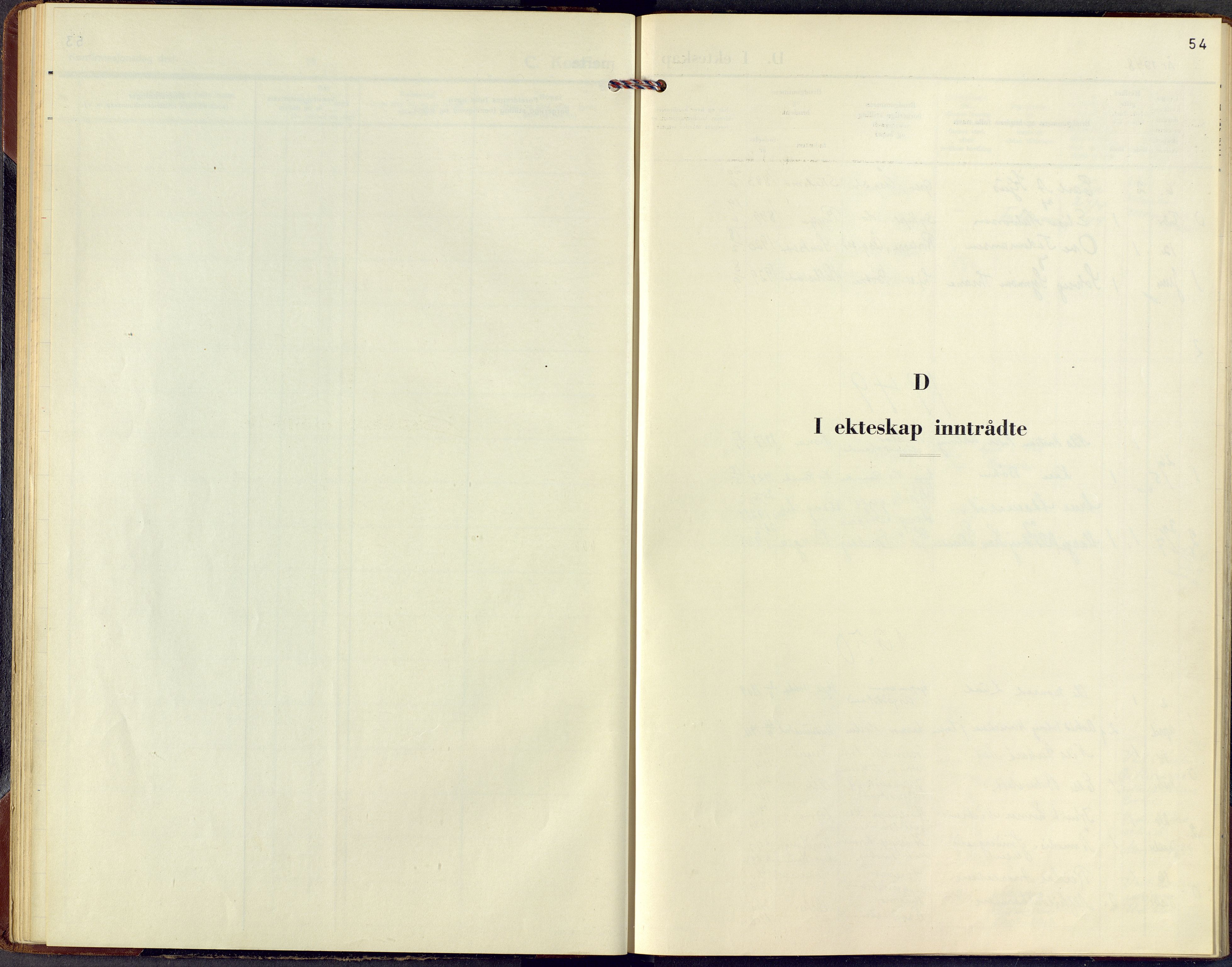 Borre kirkebøker, SAKO/A-338/F/Fb/L0004: Parish register (official) no. II 4, 1948-1965, p. 54