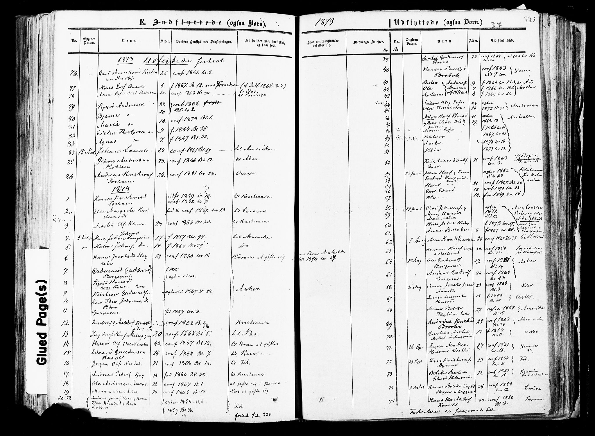 Aurskog prestekontor Kirkebøker, SAO/A-10304a/F/Fa/L0007: Parish register (official) no. I 7, 1854-1877, p. 323