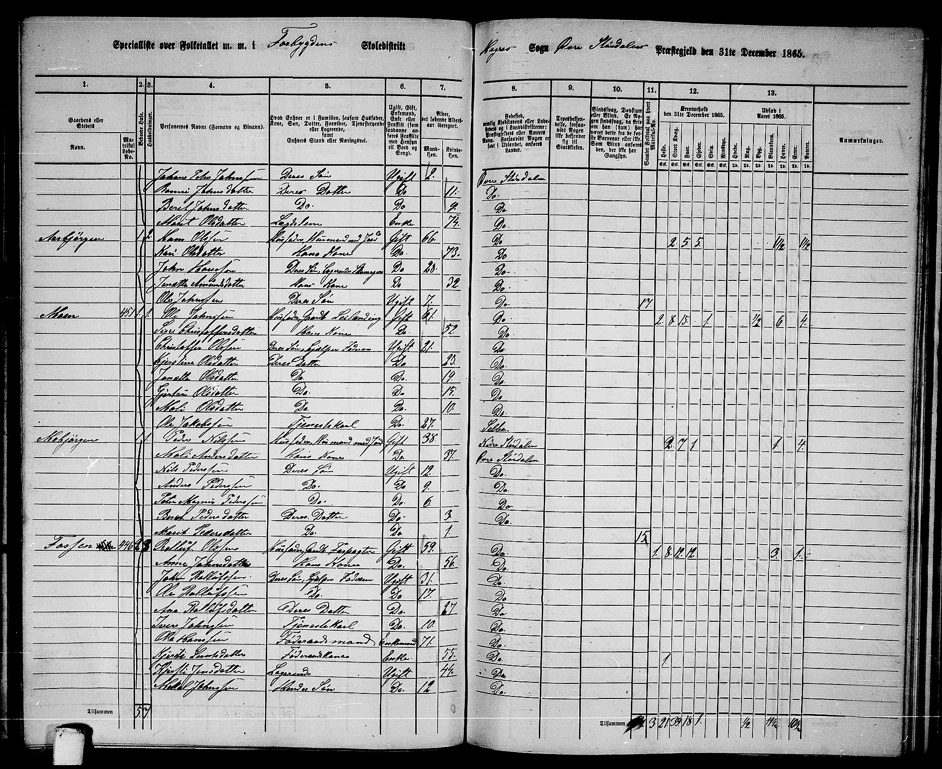 RA, 1865 census for Øvre Stjørdal, 1865, p. 114