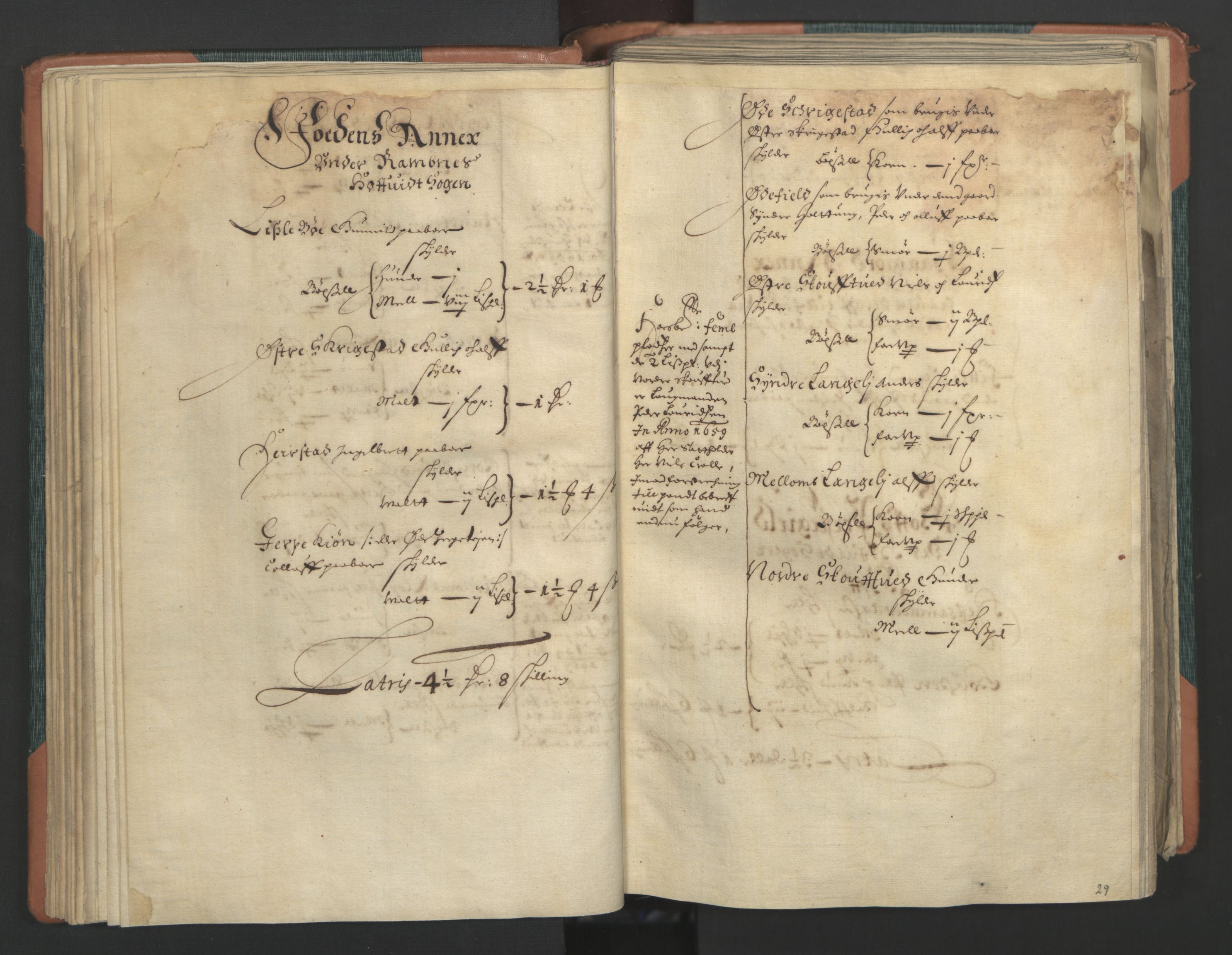 Rentekammeret inntil 1814, Realistisk ordnet avdeling, RA/EA-4070/L/L0013: Tønsberg lagdømme. Kronens jordebok for Tønsberg len., 1661, p. 28b-29a