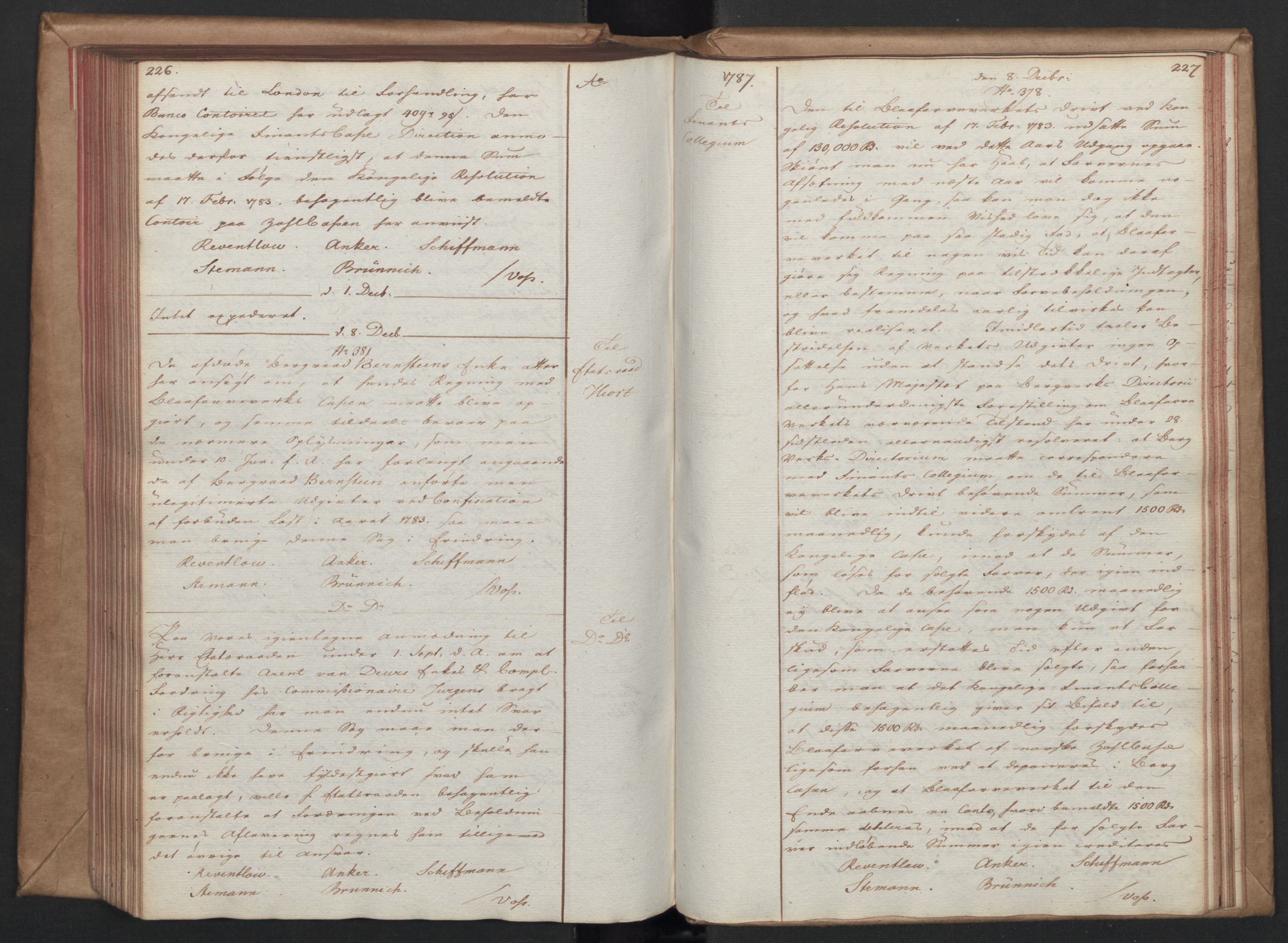Rentekammeret, Renteskriverkontorene, AV/RA-EA-3115/O/Om/Oma/L0003: Kopibok B, 1785-1789, p. 226-227