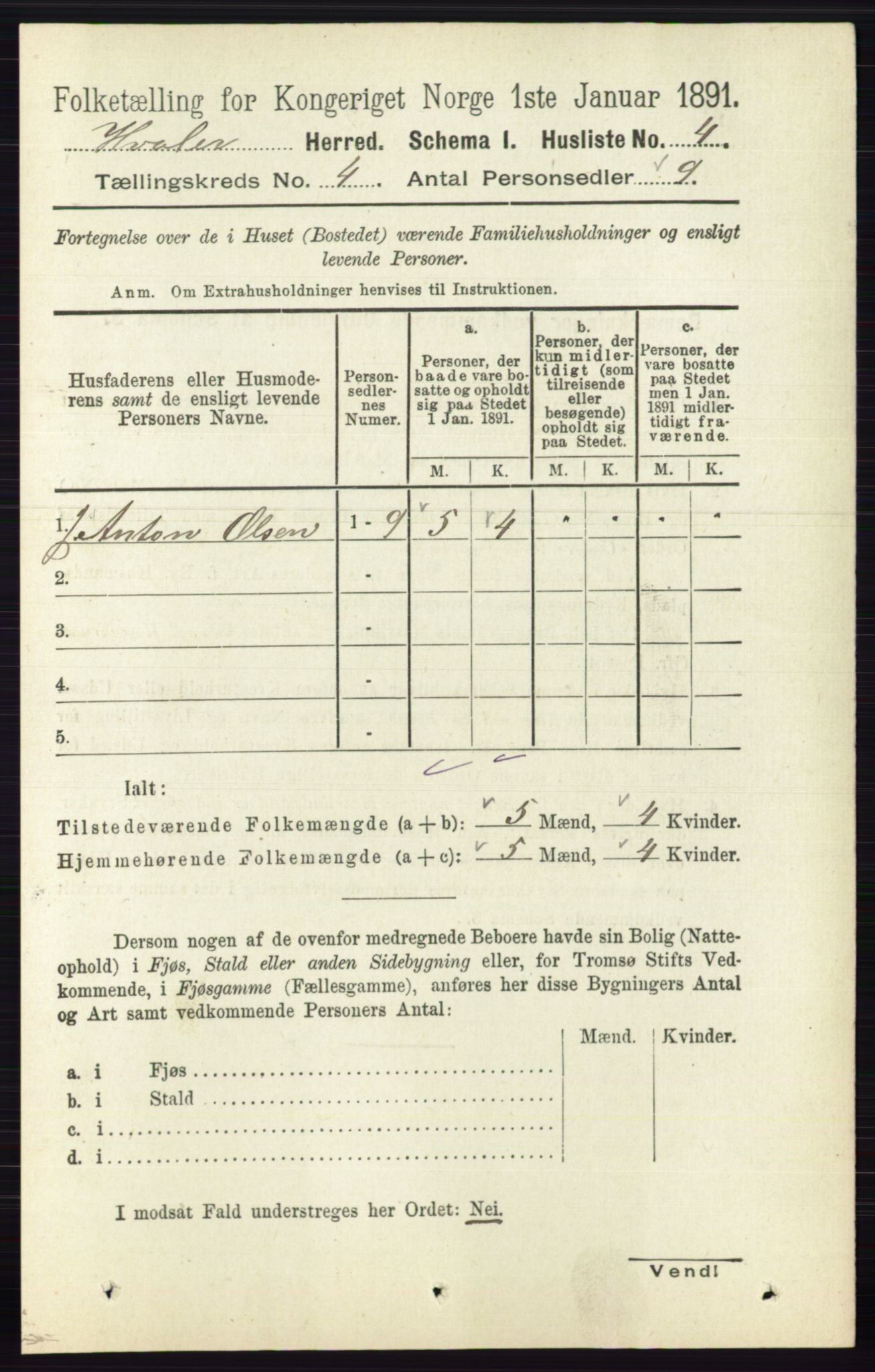 RA, 1891 census for 0111 Hvaler, 1891, p. 2563