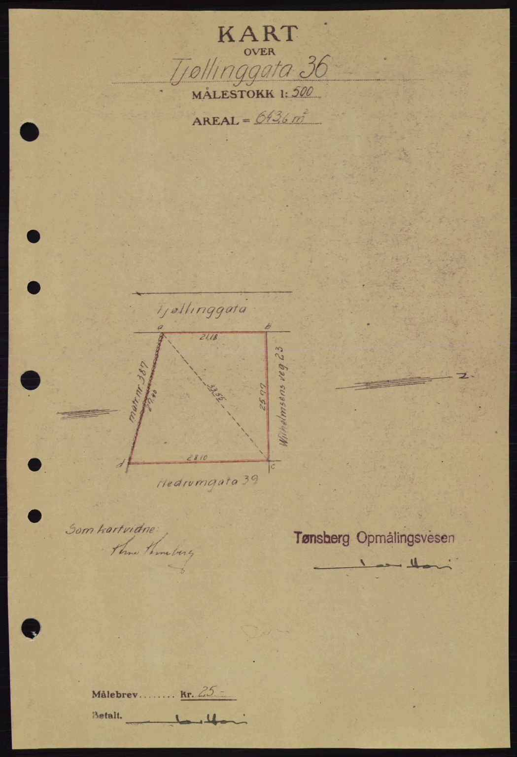 Tønsberg sorenskriveri, AV/SAKO-A-130/G/Ga/Gaa/L0016: Mortgage book no. A16, 1944-1945, Diary no: : 2093/1944