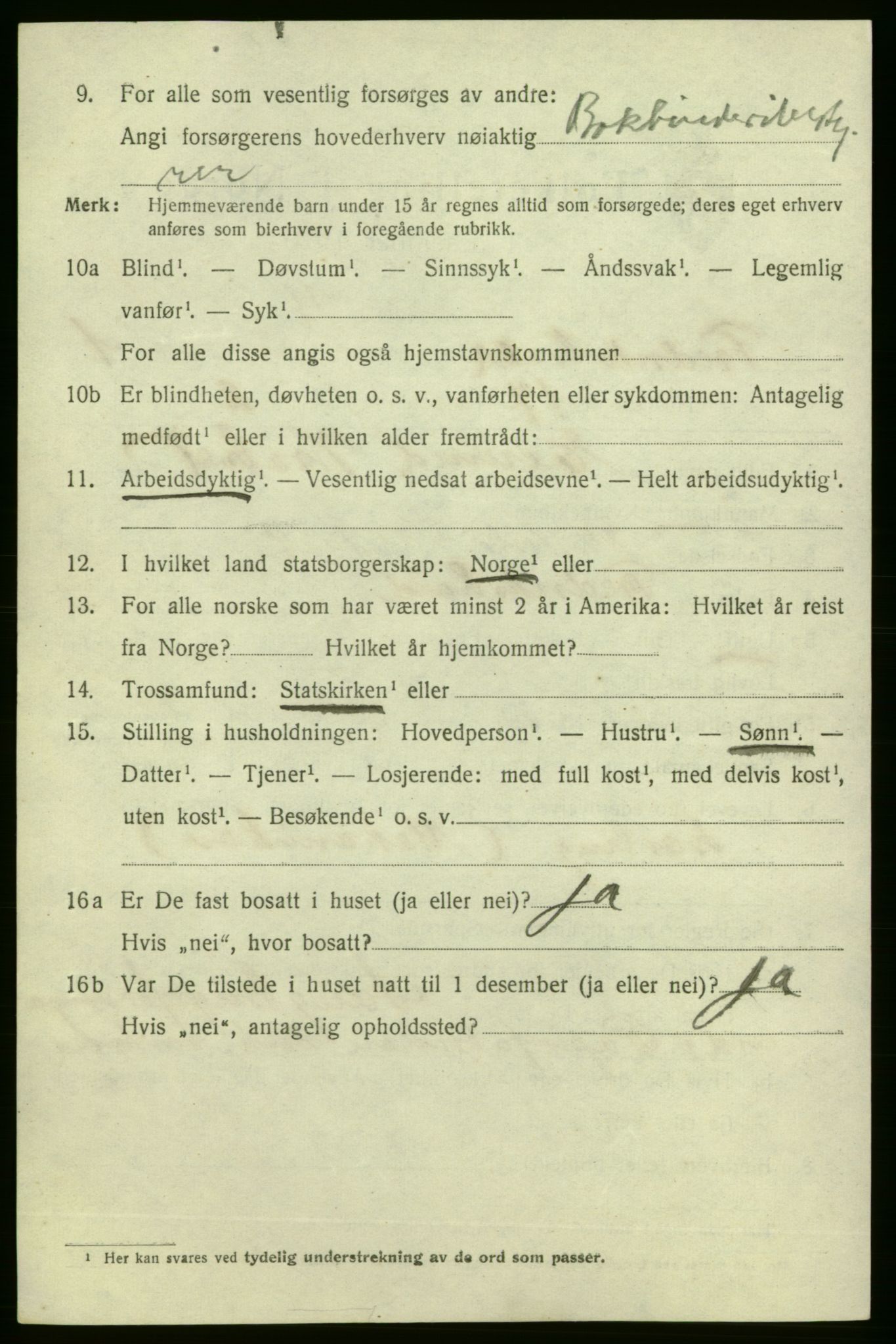SAO, 1920 census for Fredrikshald, 1920, p. 8337