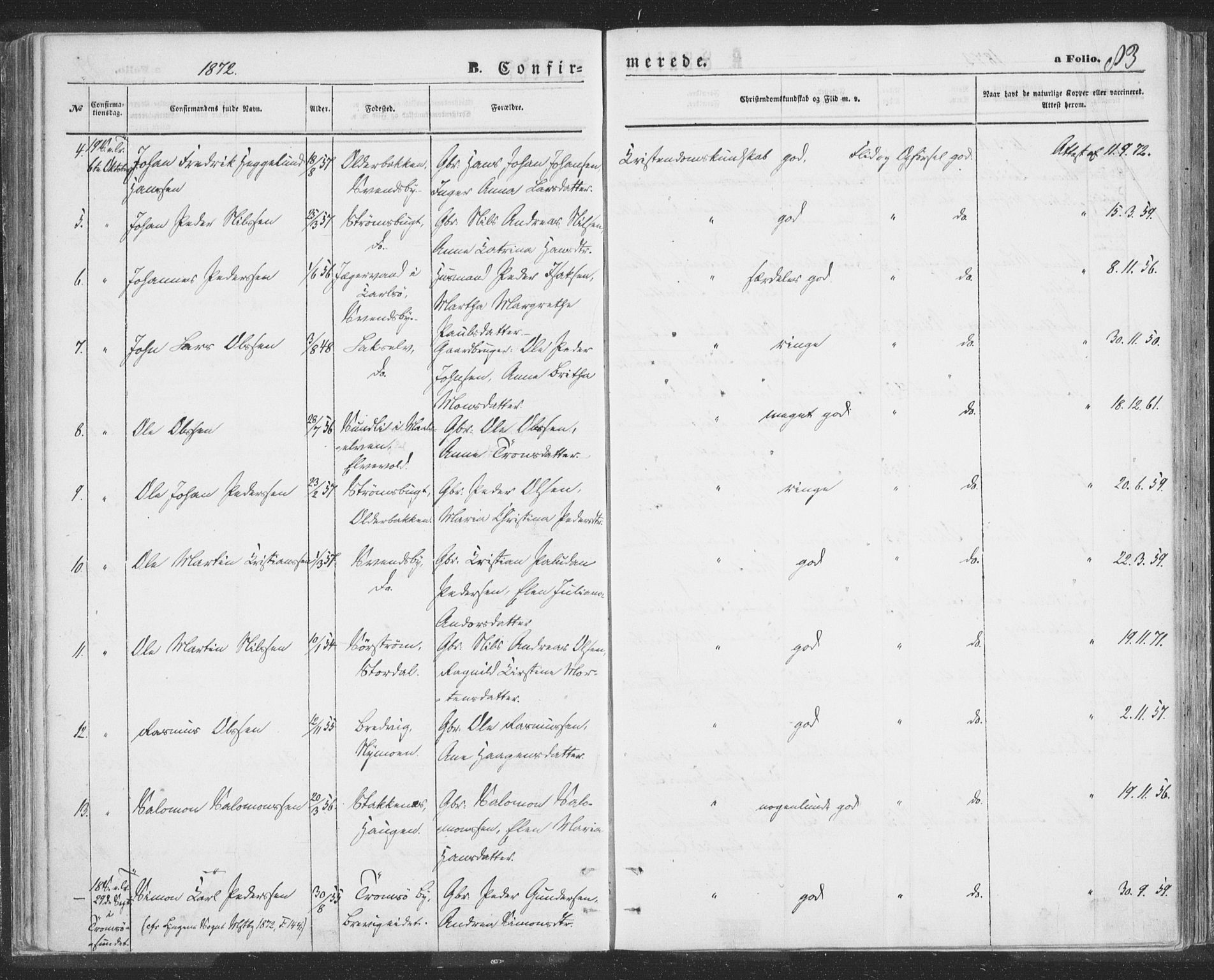 Lyngen sokneprestembete, AV/SATØ-S-1289/H/He/Hea/L0009kirke: Parish register (official) no. 9, 1864-1882, p. 83