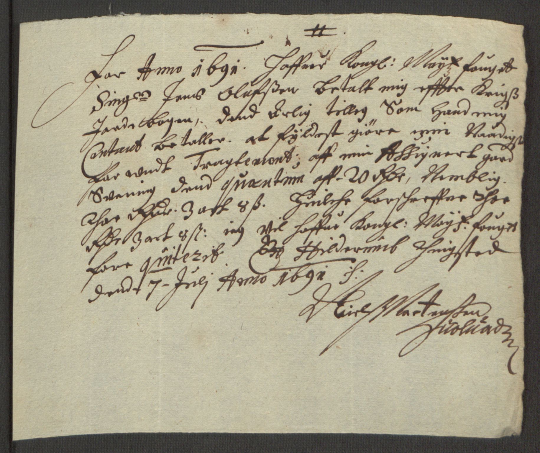 Rentekammeret inntil 1814, Reviderte regnskaper, Fogderegnskap, AV/RA-EA-4092/R64/L4423: Fogderegnskap Namdal, 1690-1691, p. 358