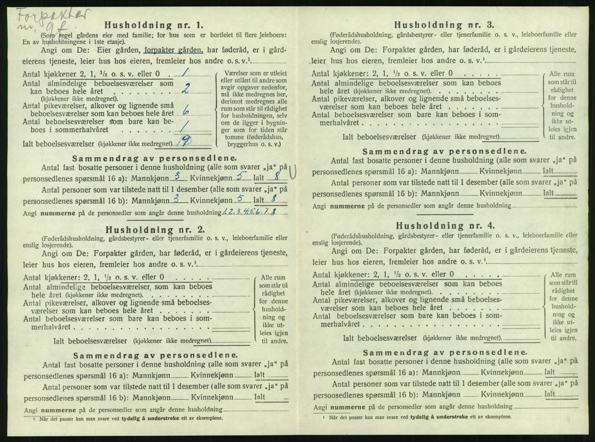 SAT, 1920 census for Korgen, 1920, p. 367