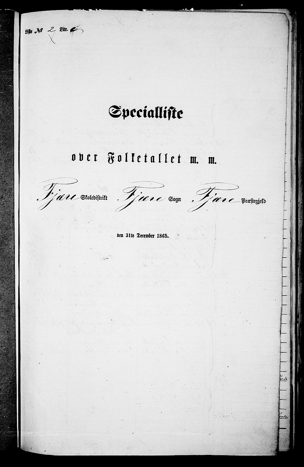 RA, 1865 census for Fjære/Fjære, 1865, p. 78