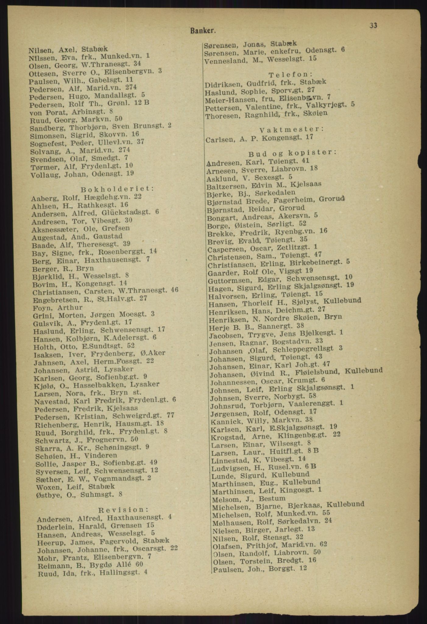Kristiania/Oslo adressebok, PUBL/-, 1918, p. 40