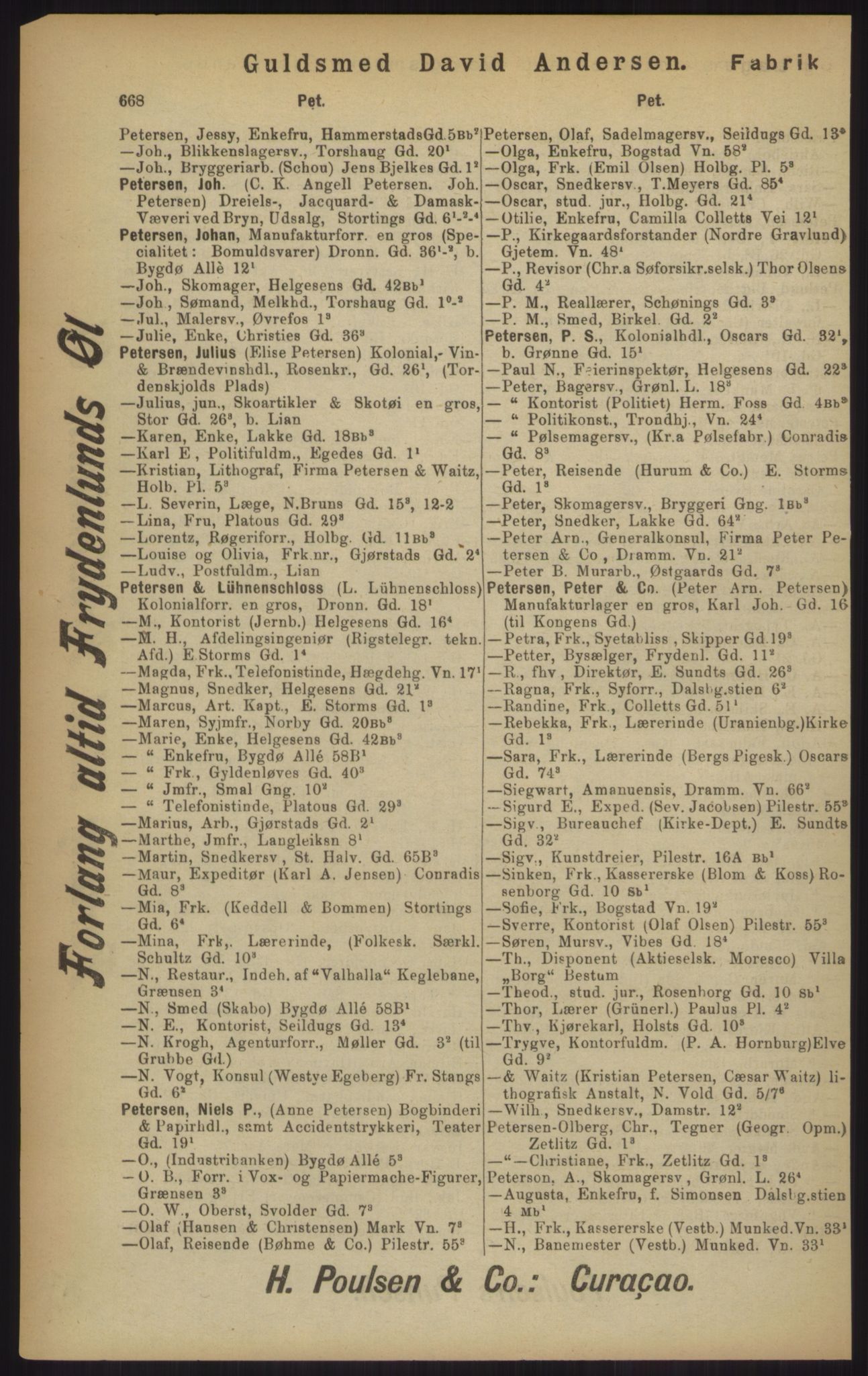 Kristiania/Oslo adressebok, PUBL/-, 1902, p. 668