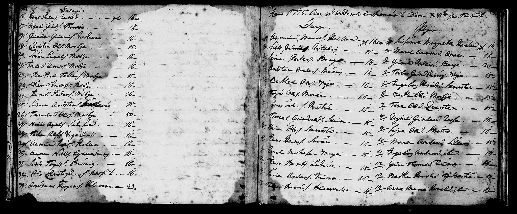 Oddernes sokneprestkontor, SAK/1111-0033/F/Fa/Faa/L0003: Parish register (official) no. A 3, 1736-1795, p. 52-53