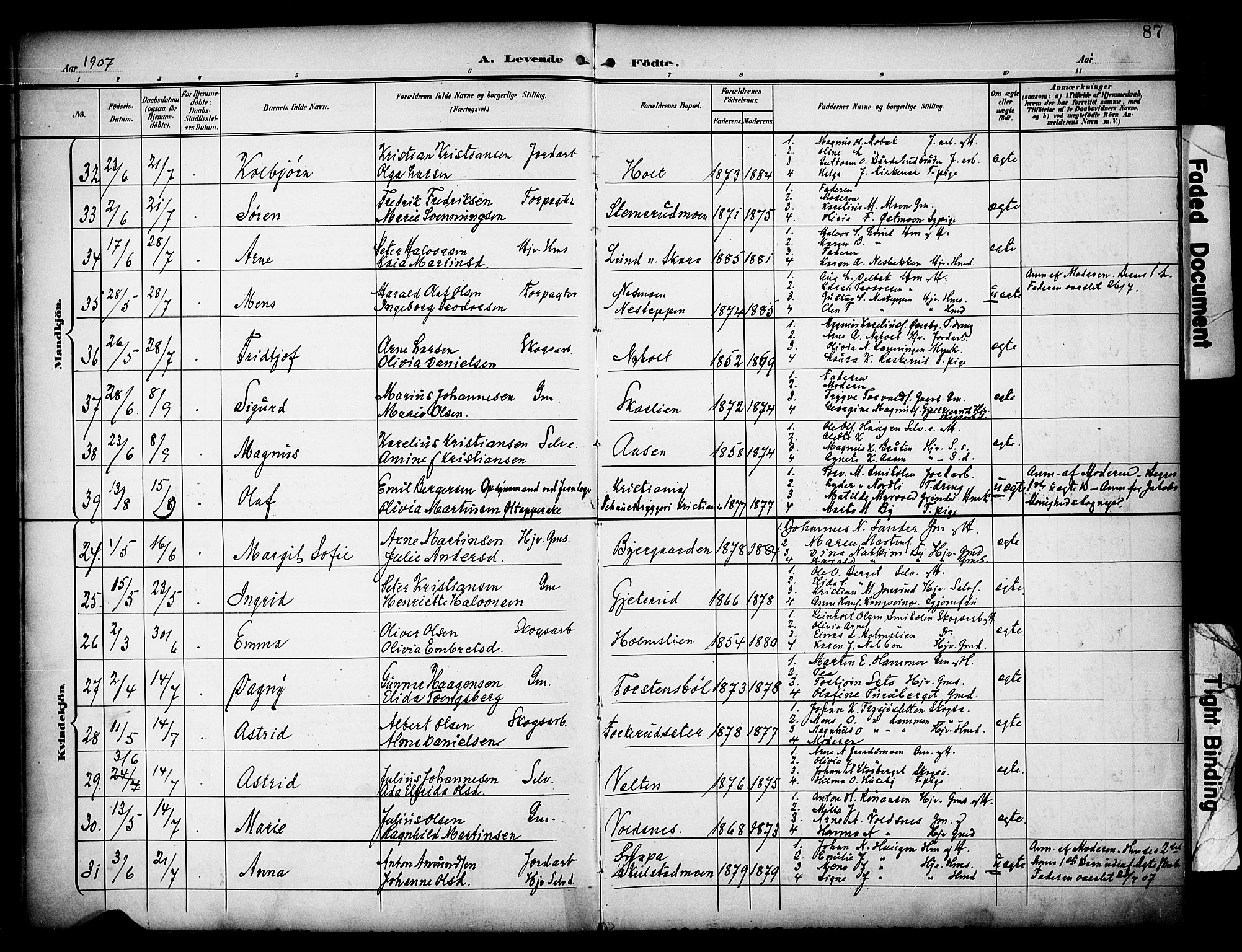 Grue prestekontor, AV/SAH-PREST-036/H/Ha/Haa/L0013: Parish register (official) no. 13, 1898-1910, p. 87