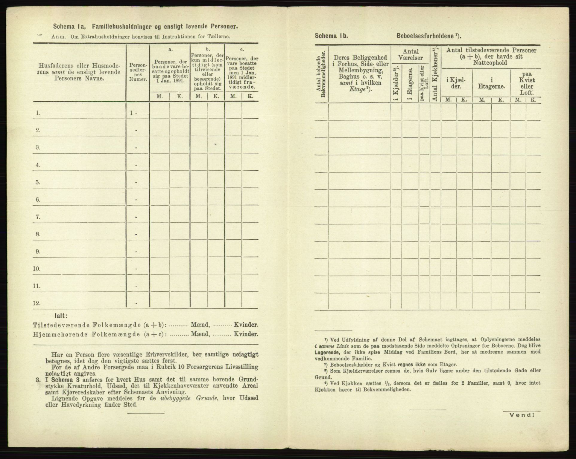 RA, 1891 census for 0101 Fredrikshald, 1891, p. 1855